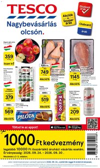 Tesco újság 2026.09.24. Tesco aktuális akciós újság