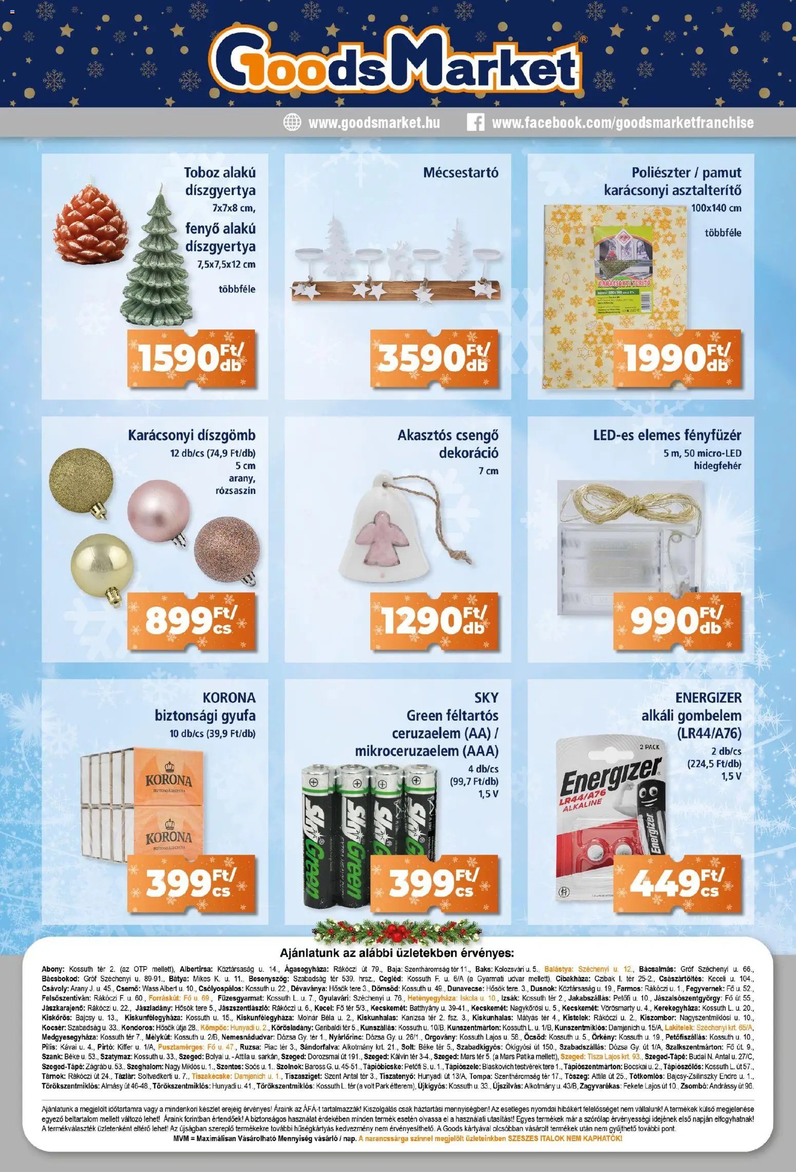 Goods Market újság 2025.12.04. Akciós újság Goods Market (2025-12-04 - 2025-12-13)
