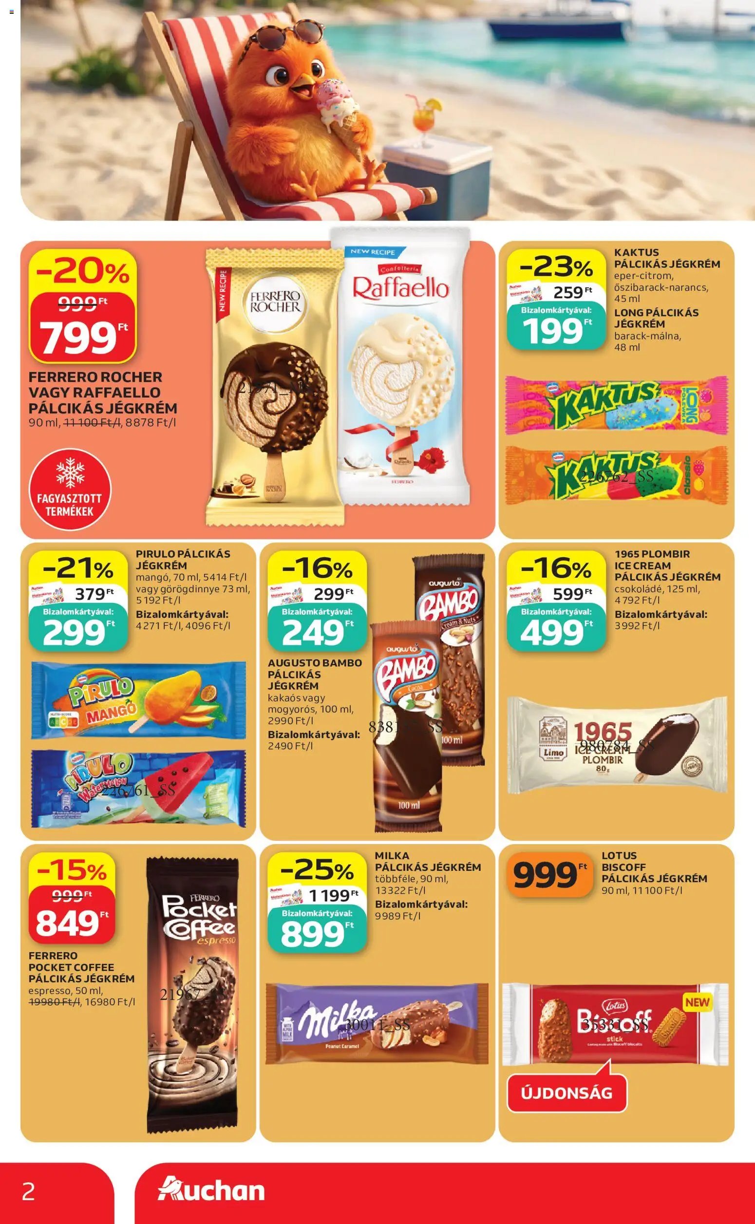 Auchan újság 2026.06.18. Auchan Jégkrémvilág