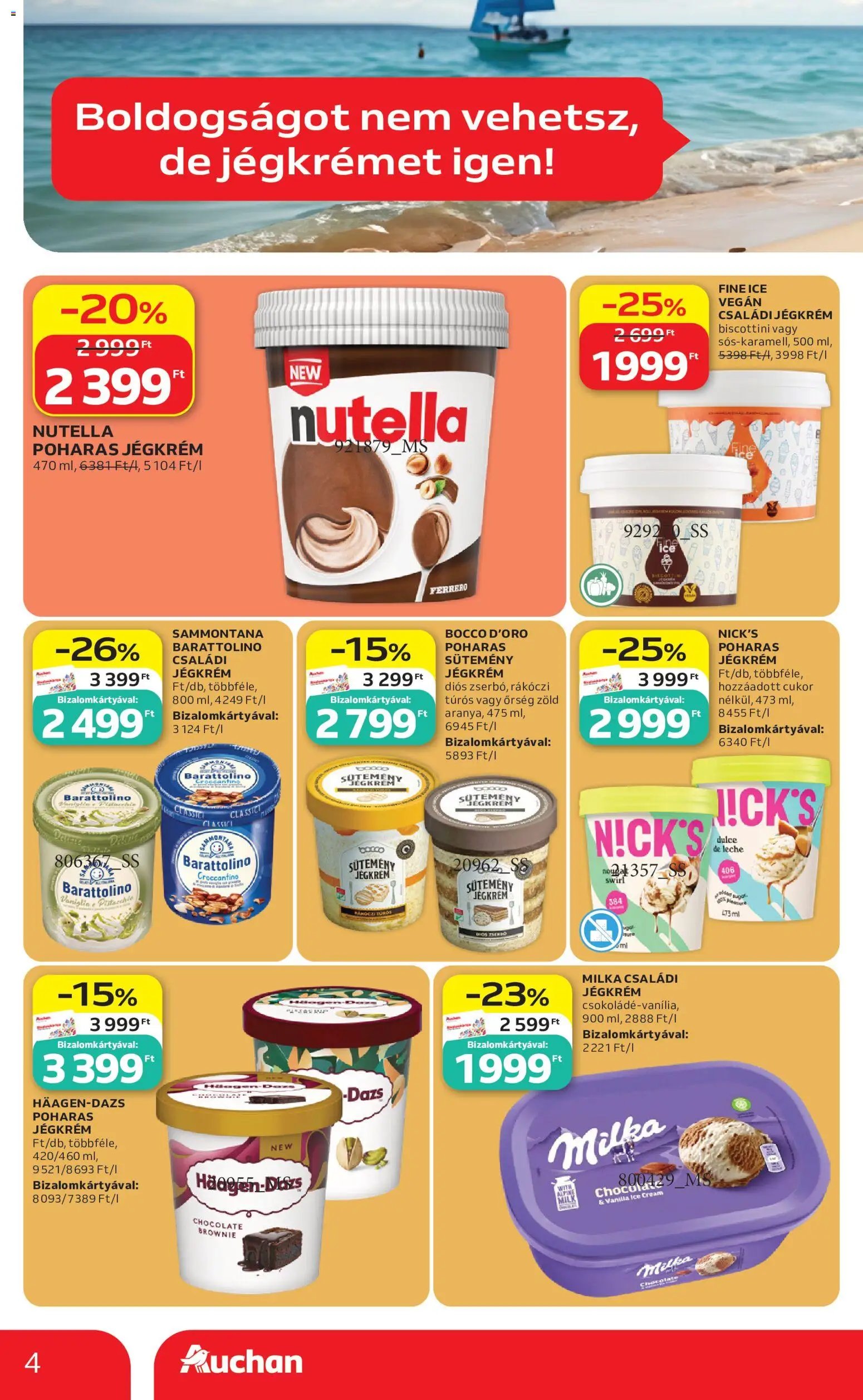 Auchan újság 2026.06.18. Auchan Jégkrémvilág