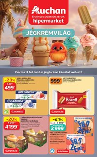 Auchan újság 2026.06.18. Auchan Jégkrémvilág