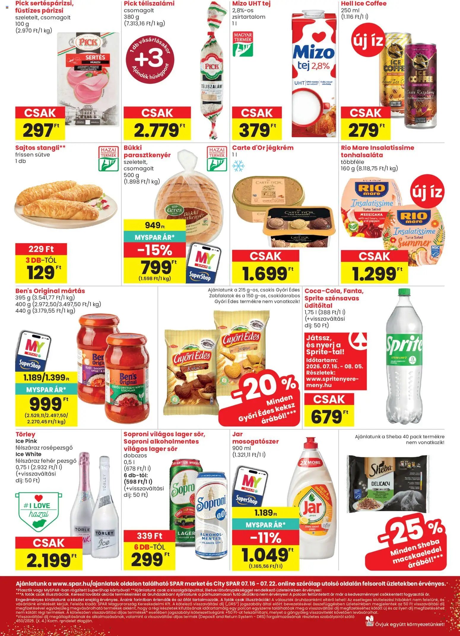 Spar Market újság 2026.07.16. Spar Market akciós újság