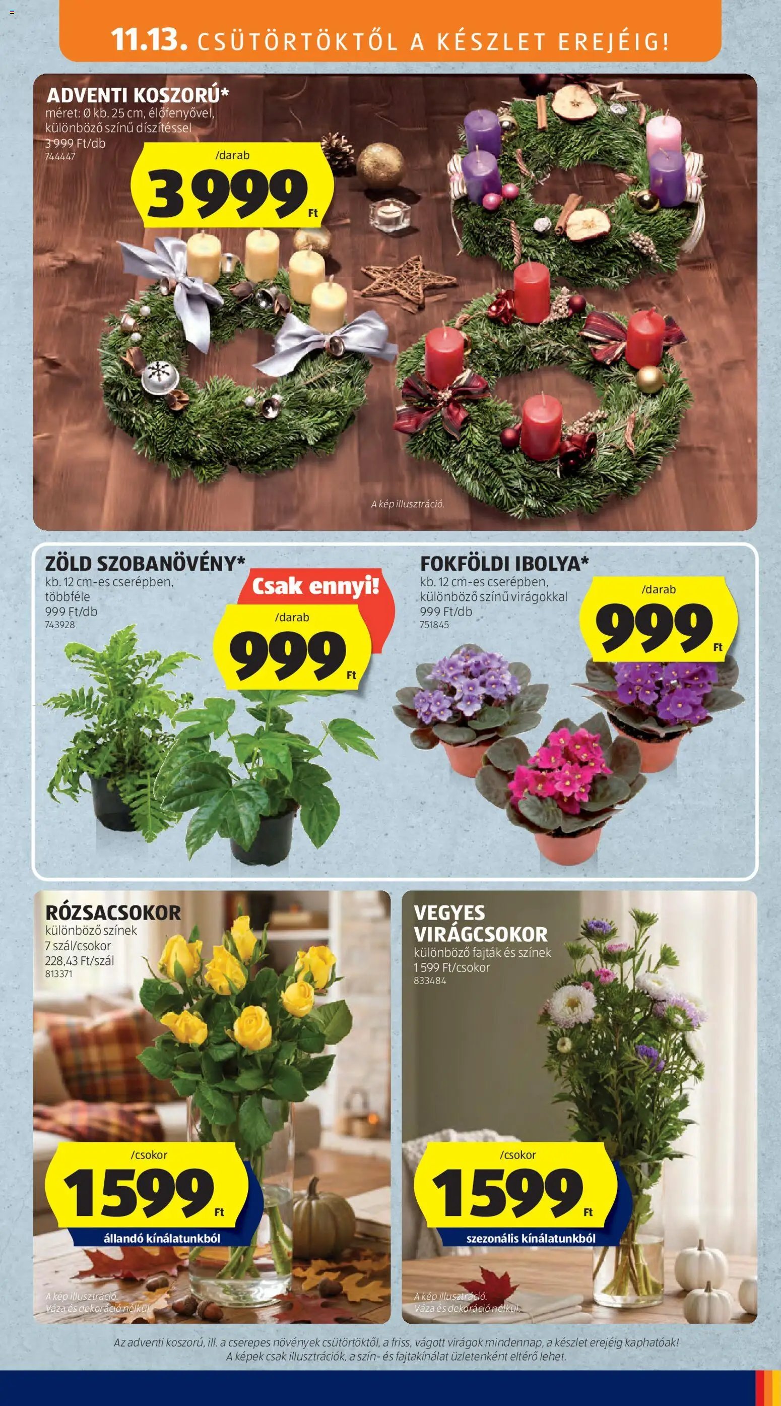 Aldi újság 2025.11.13. Középső sor termékei (2025-11-13 - 2025-11-19)