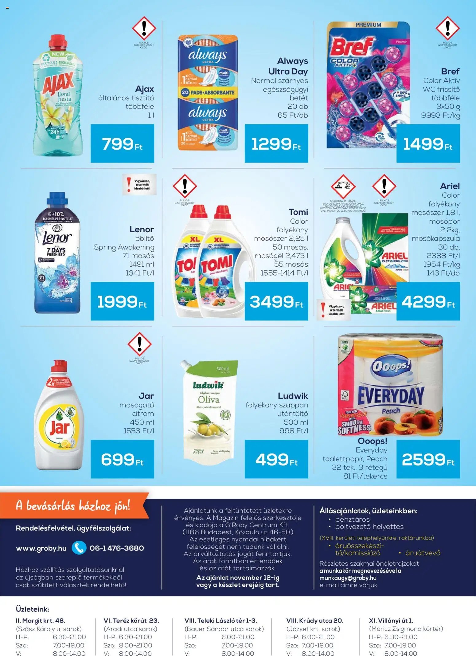 G'Roby újság 2025.10.30. Akciós újság G'Roby (2025-10-30 - 2025-11-12)