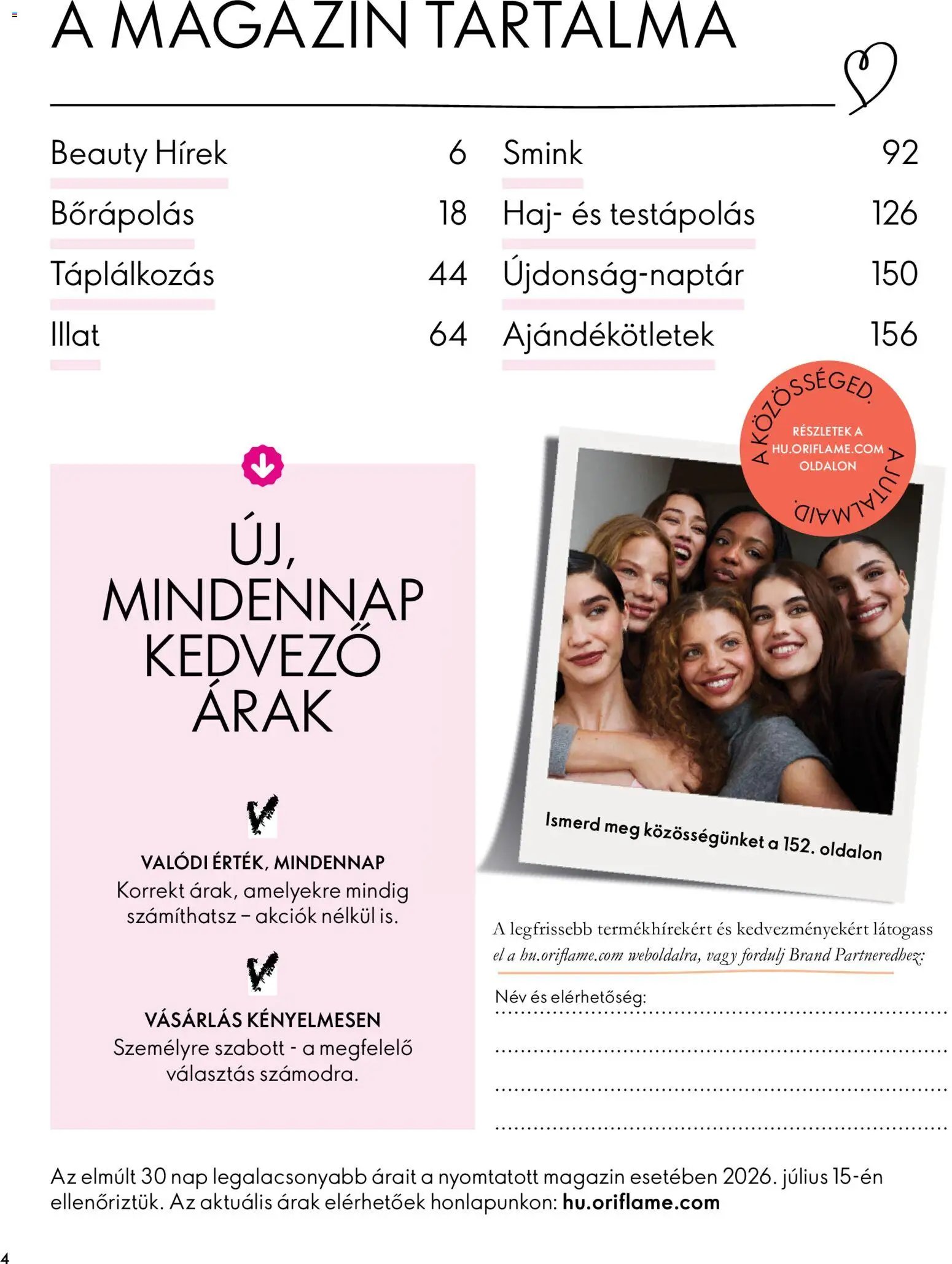 Oriflame újság 2026.09.30. Oriflame katalógus 2026/14