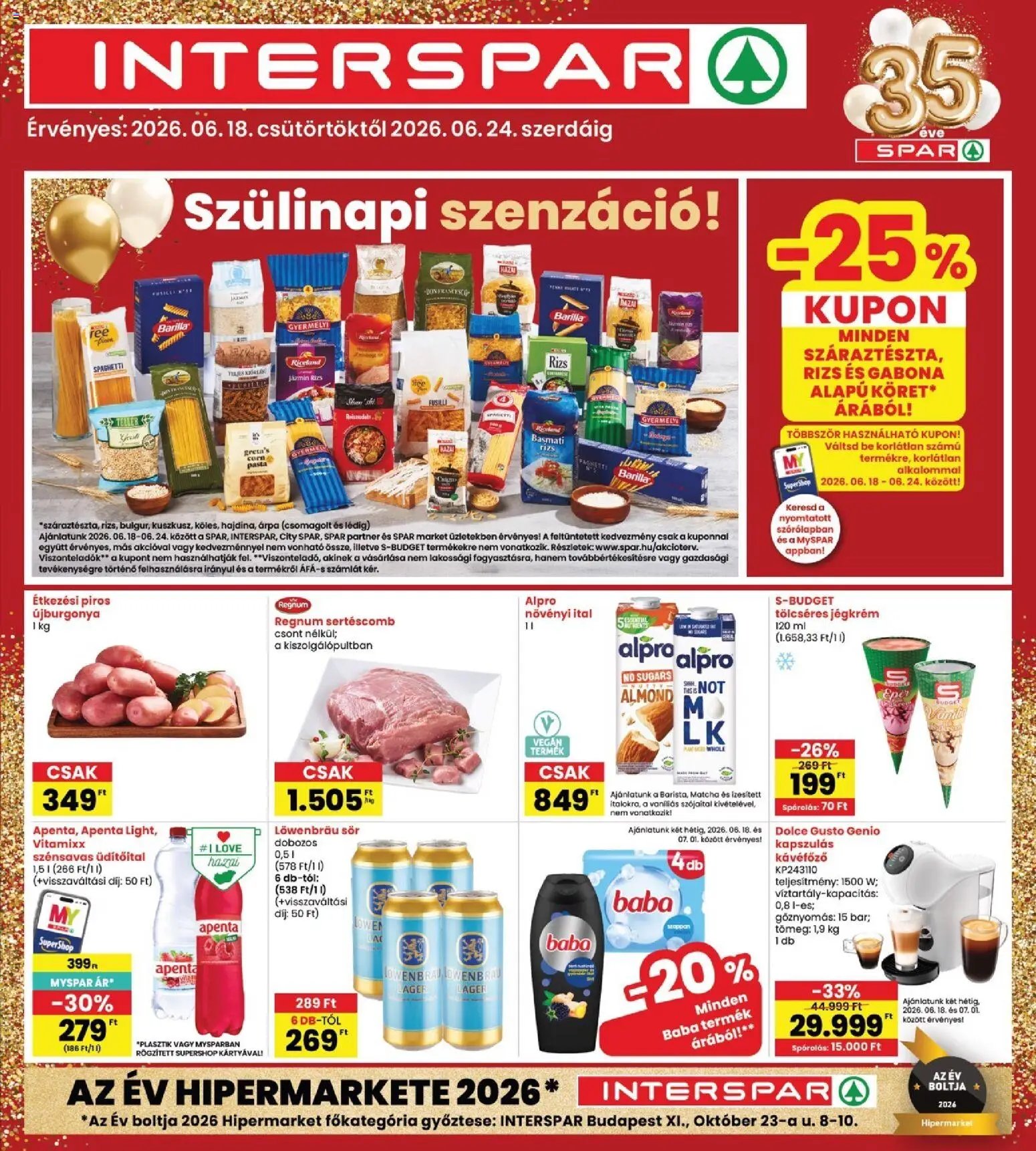 Interspar újság 2026.06.18. Interspar akciós újság