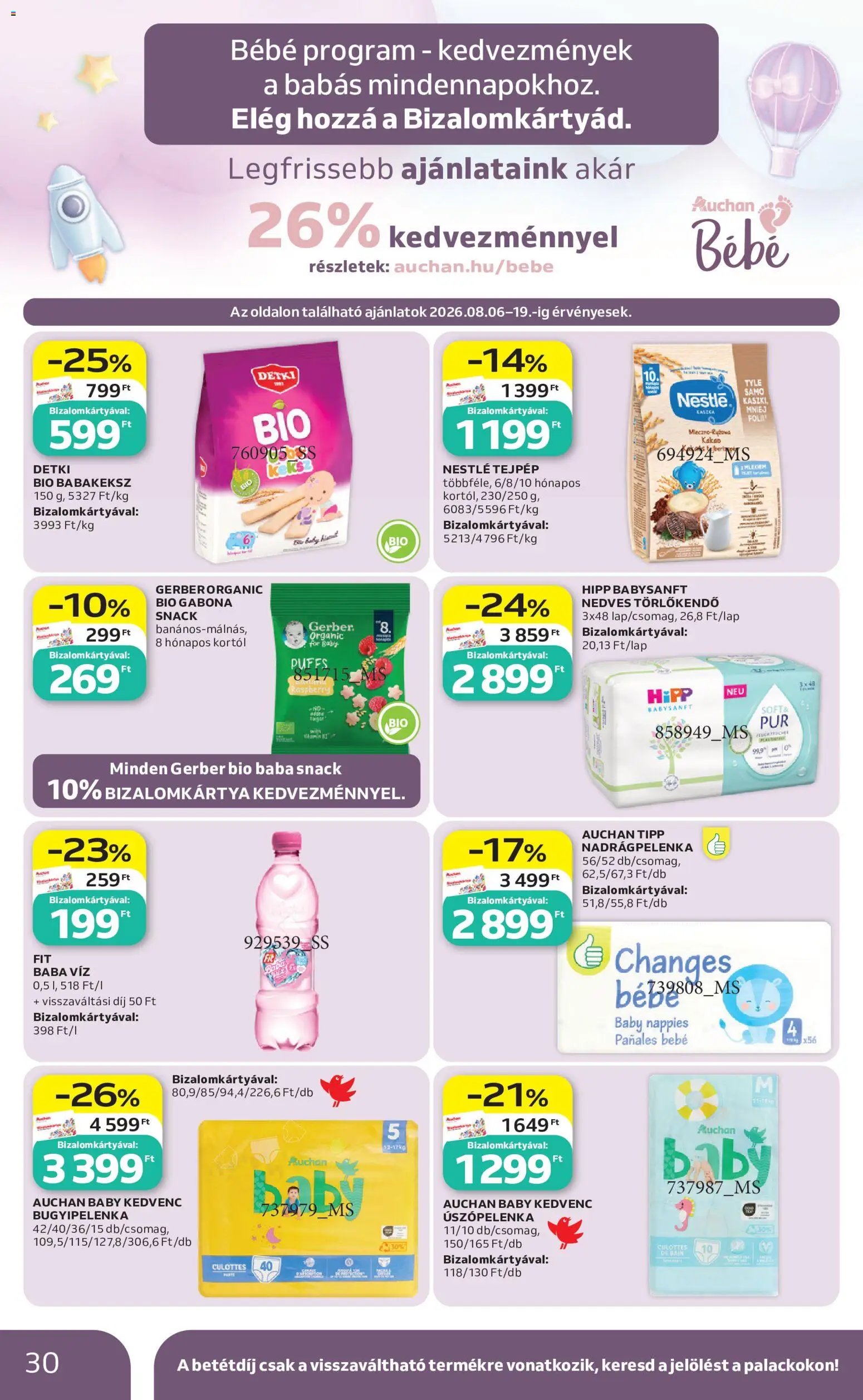 Auchan újság 2026.08.06. Auchan akciós újság