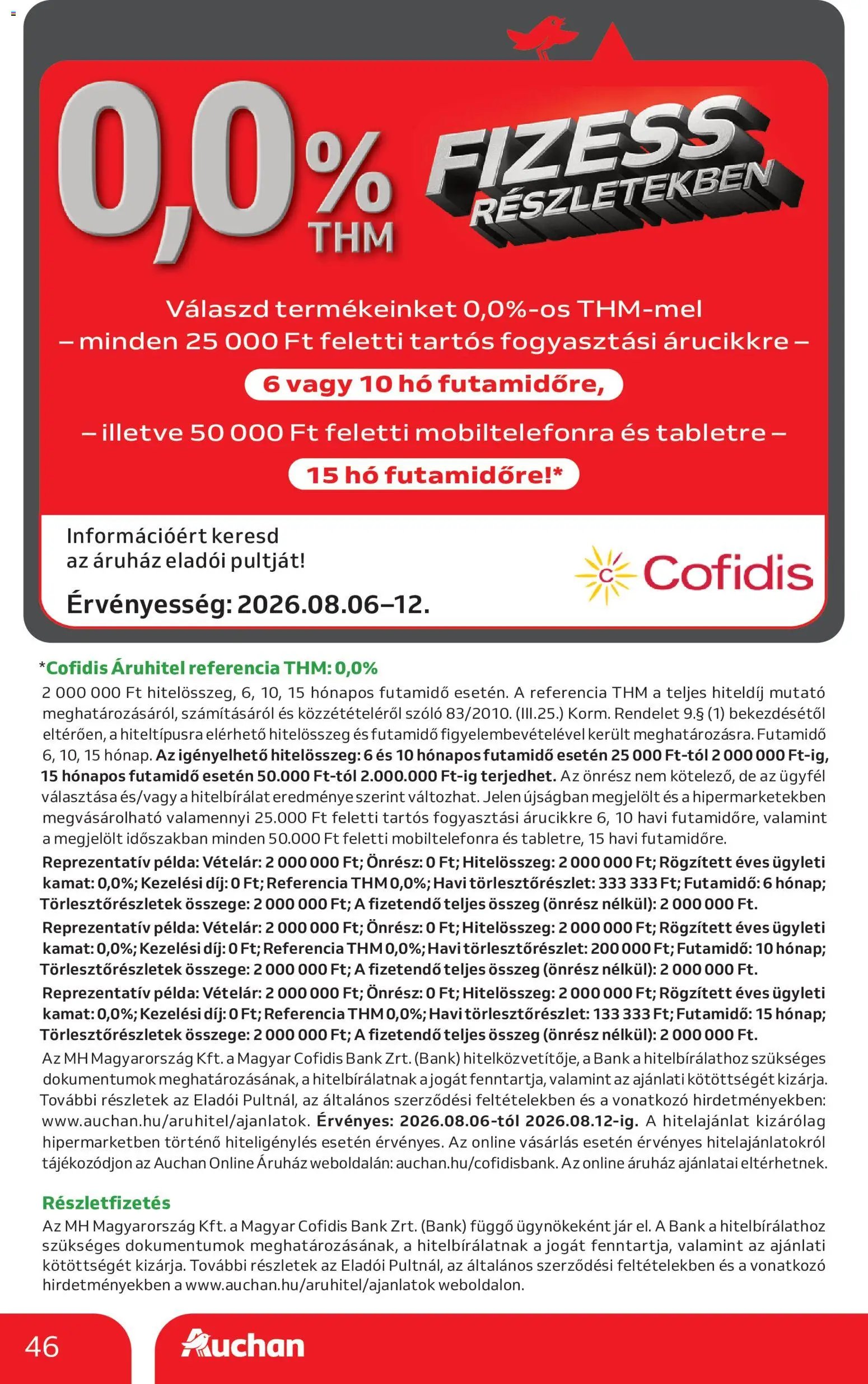 Auchan újság 2026.08.06. Auchan akciós újság