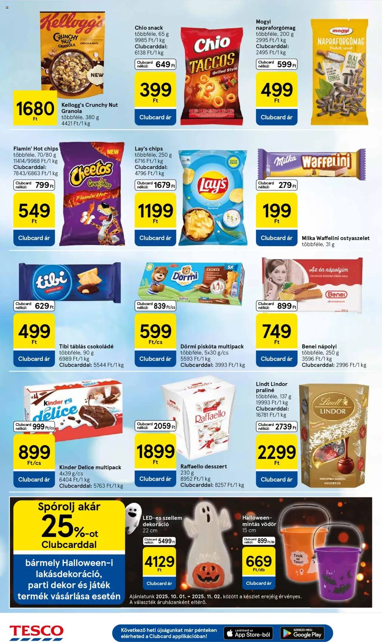 Tesco újság 2025.10.02. Akciós újság Tesco (2025-10-02 - 2025-10-08)