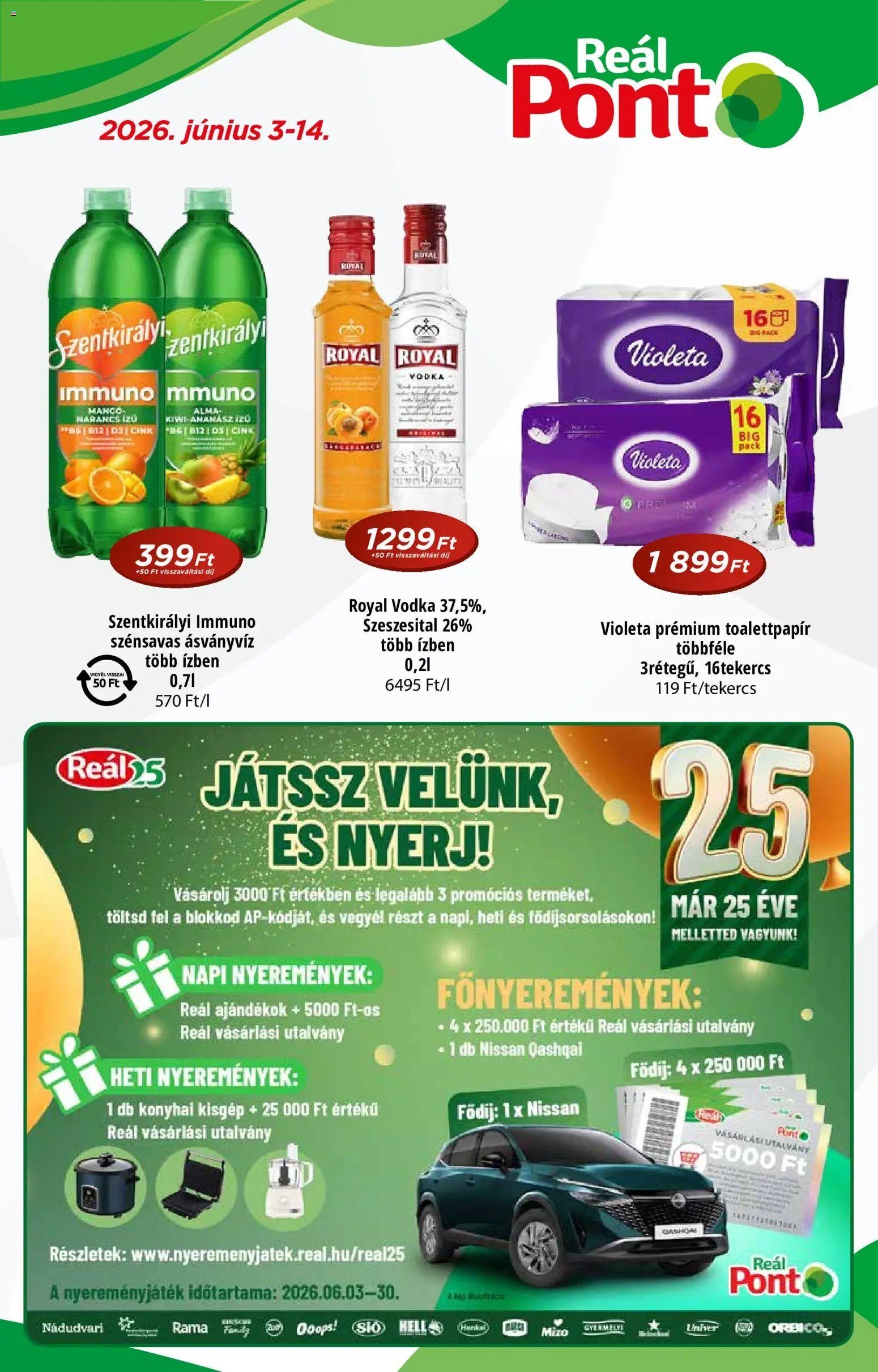Reál újság 2026.06.03. Reál Pont akciós újság