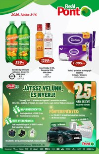 Reál újság 2026.06.03. Reál Pont akciós újság