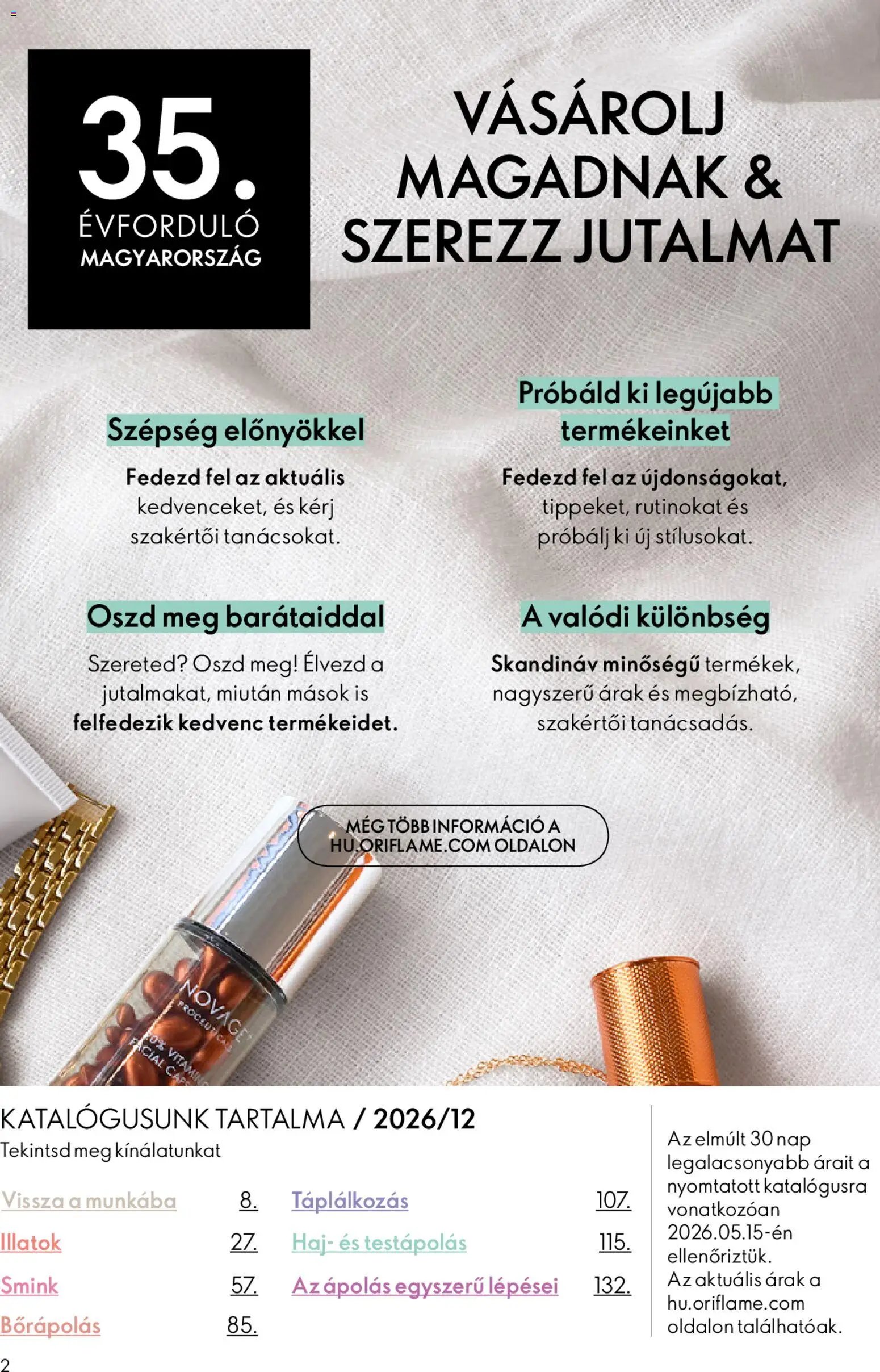 Oriflame újság 2026.08.19. Oriflame katalógus 2026/12