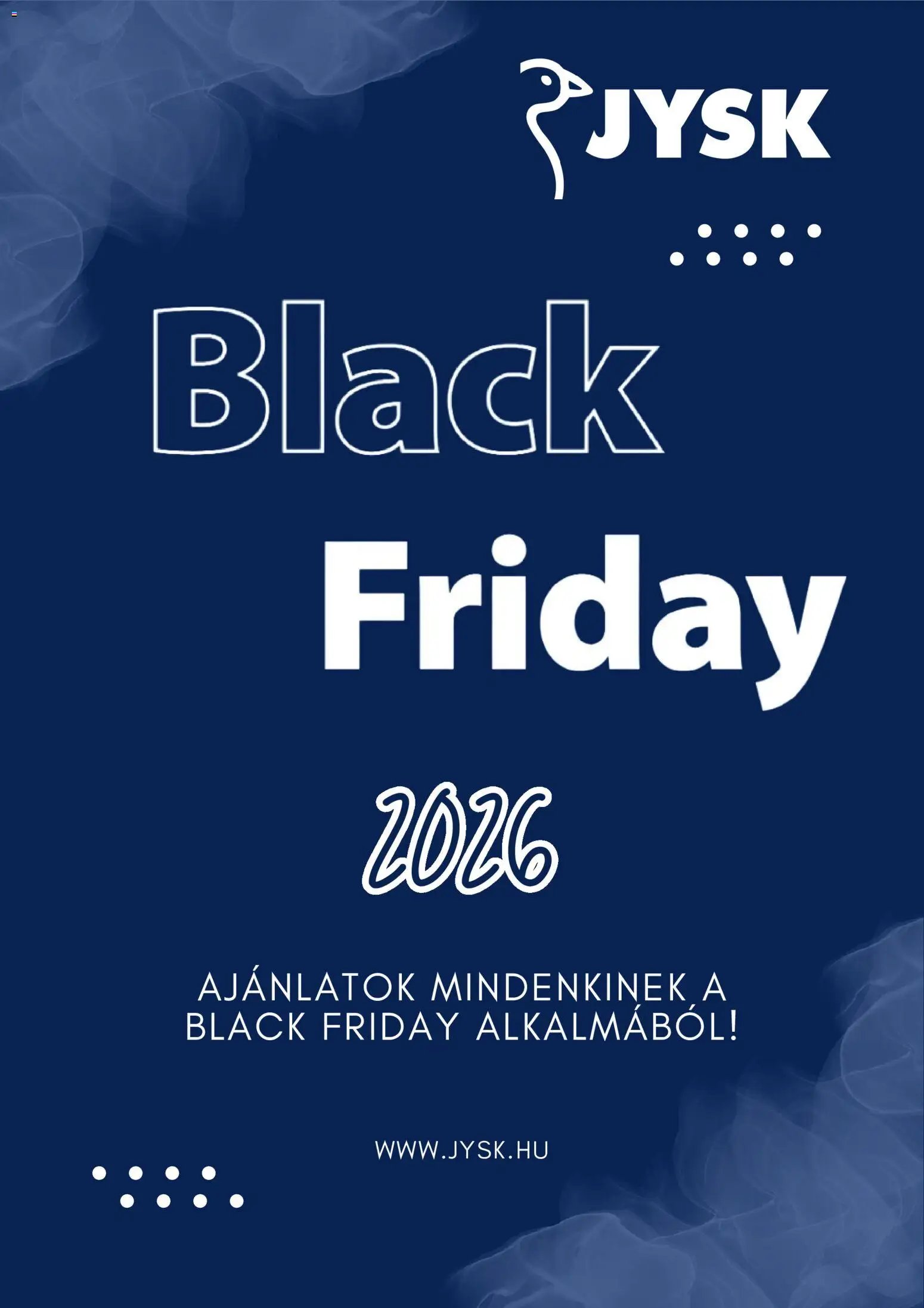JYSK Black Friday értesítés 2026.10.16. - lapozható formában szórólap ✳️