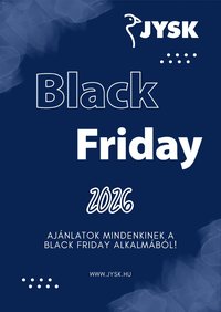 JYSK Black Friday értesítés 2026.10.16. - lapozható formában szórólap ✳️