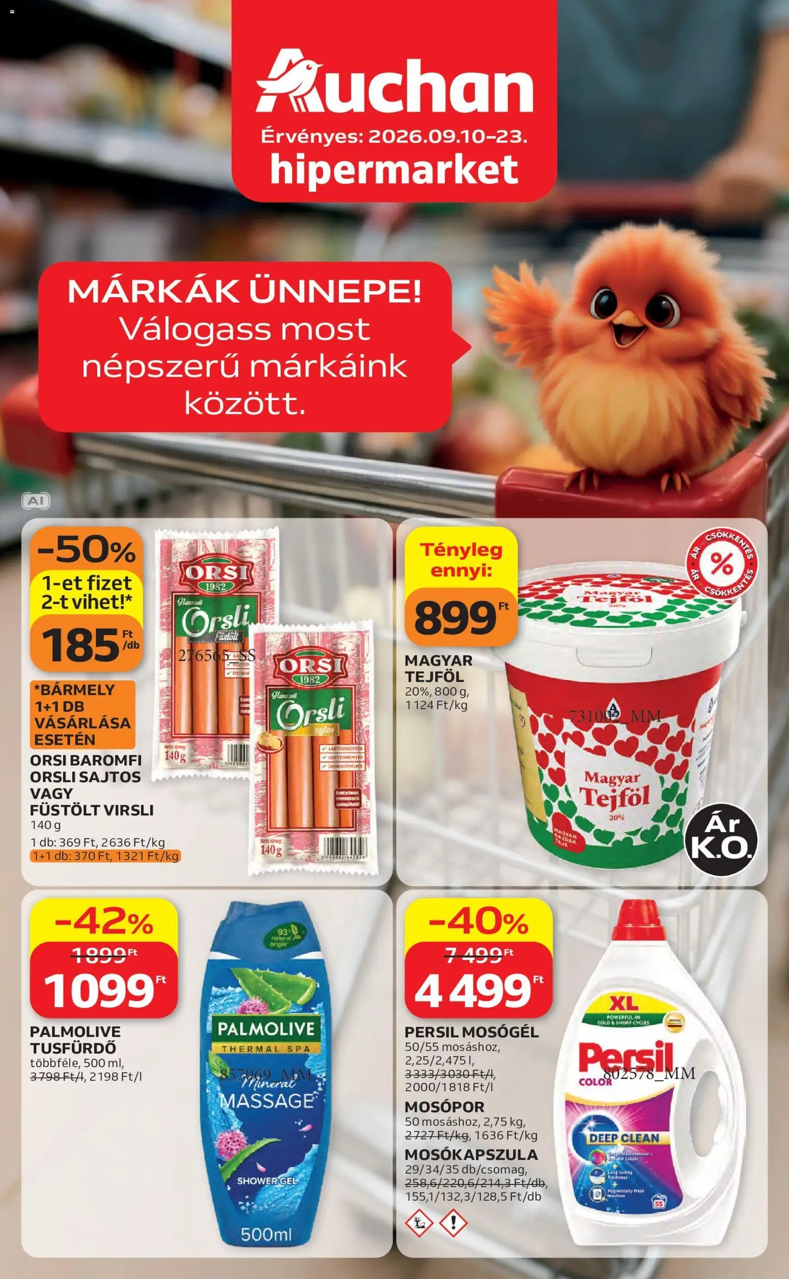 Auchan újság 2026.09.10. Auchan Kedvenc Márkáink