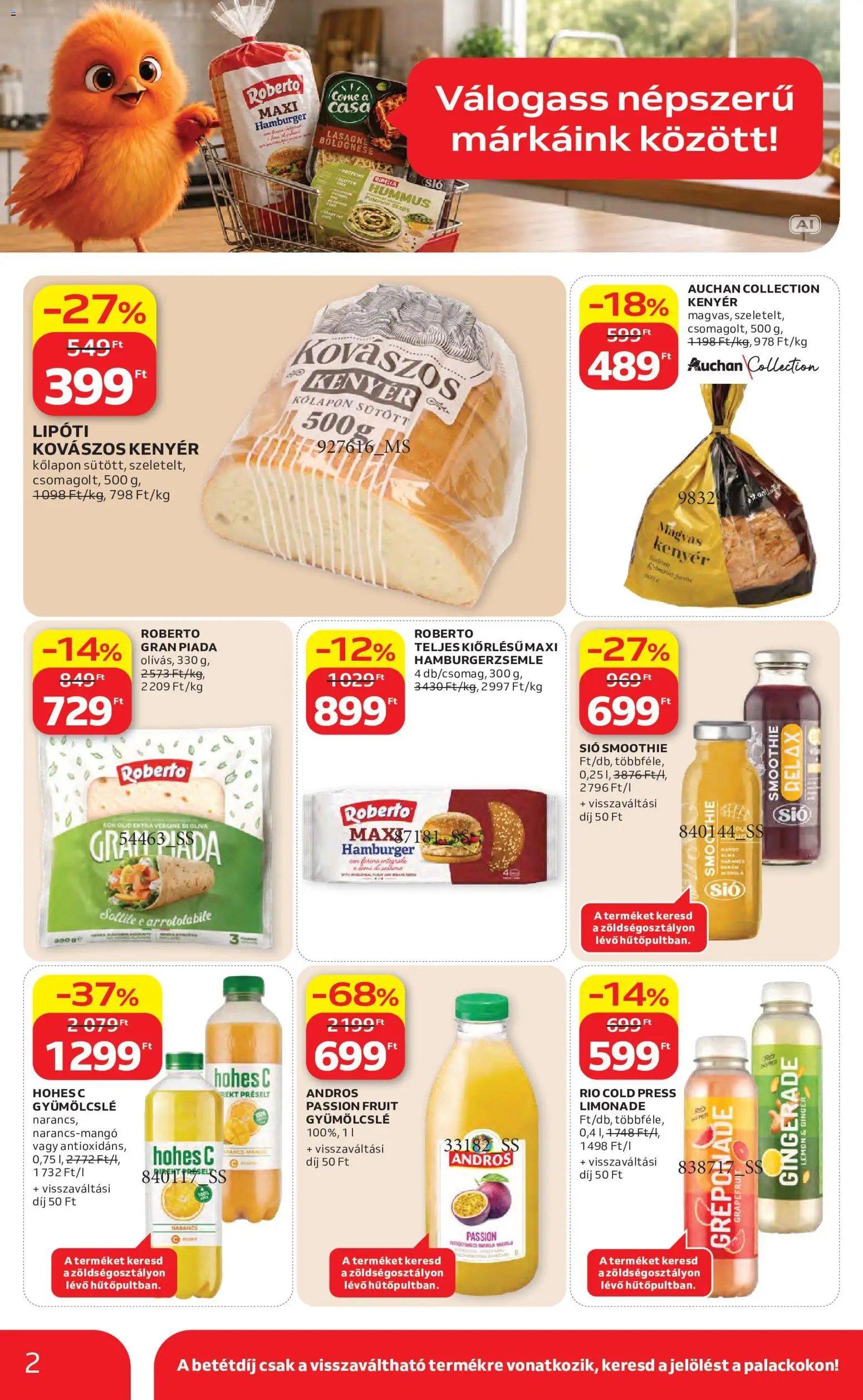 Auchan újság 2026.09.10. Auchan Kedvenc Márkáink
