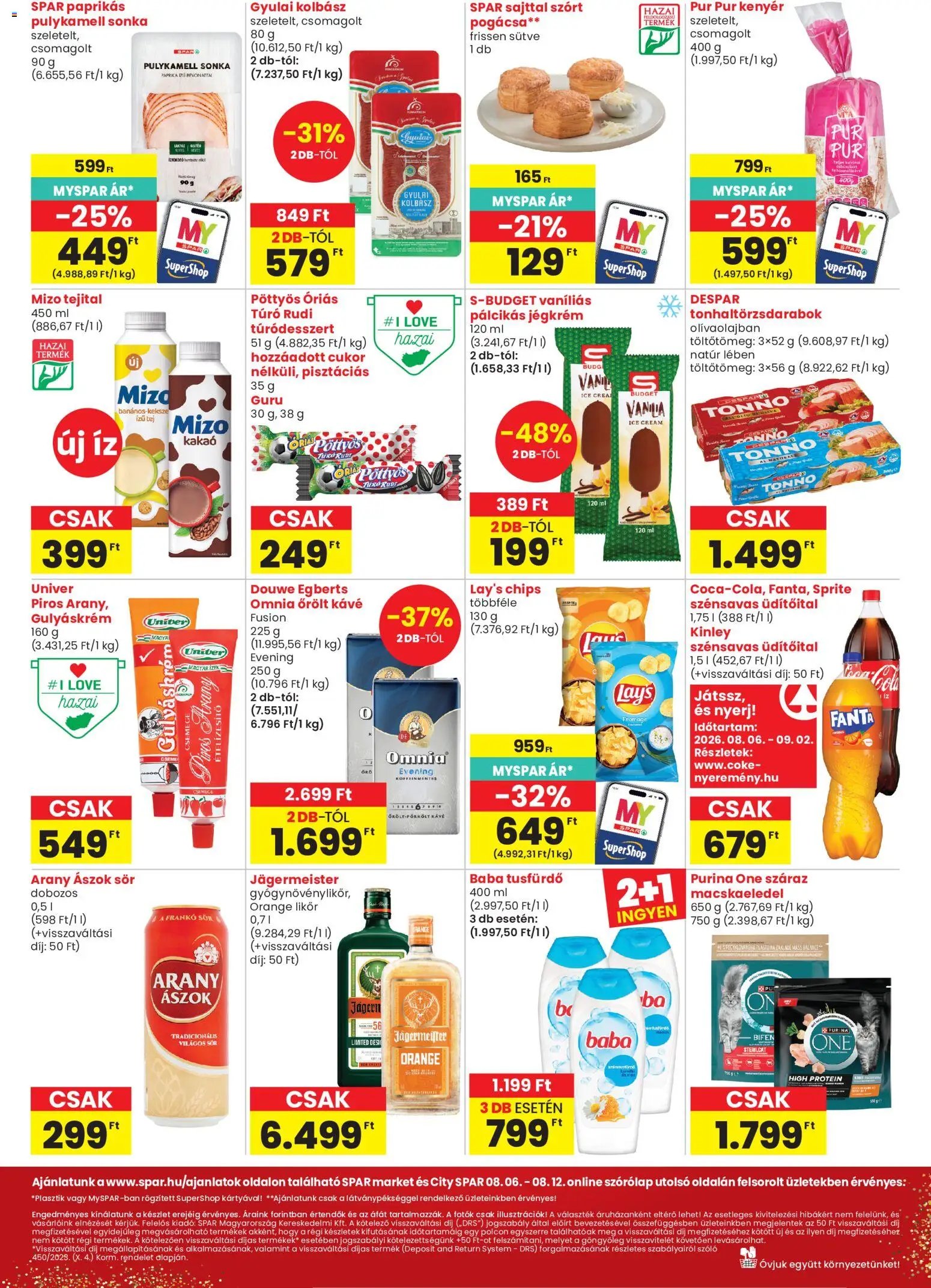 Spar Market újság 2026.08.06. Spar Market akciós újság