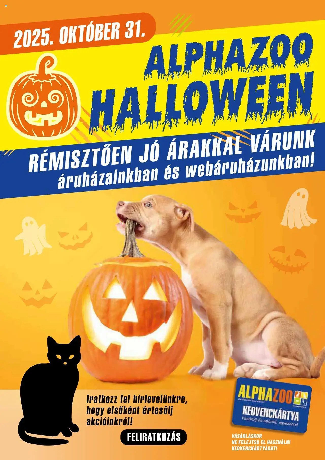 AlphaZoo újság 2025.10.09. Akciós újság AlphaZoo (2025-10-09 - 2025-10-26)