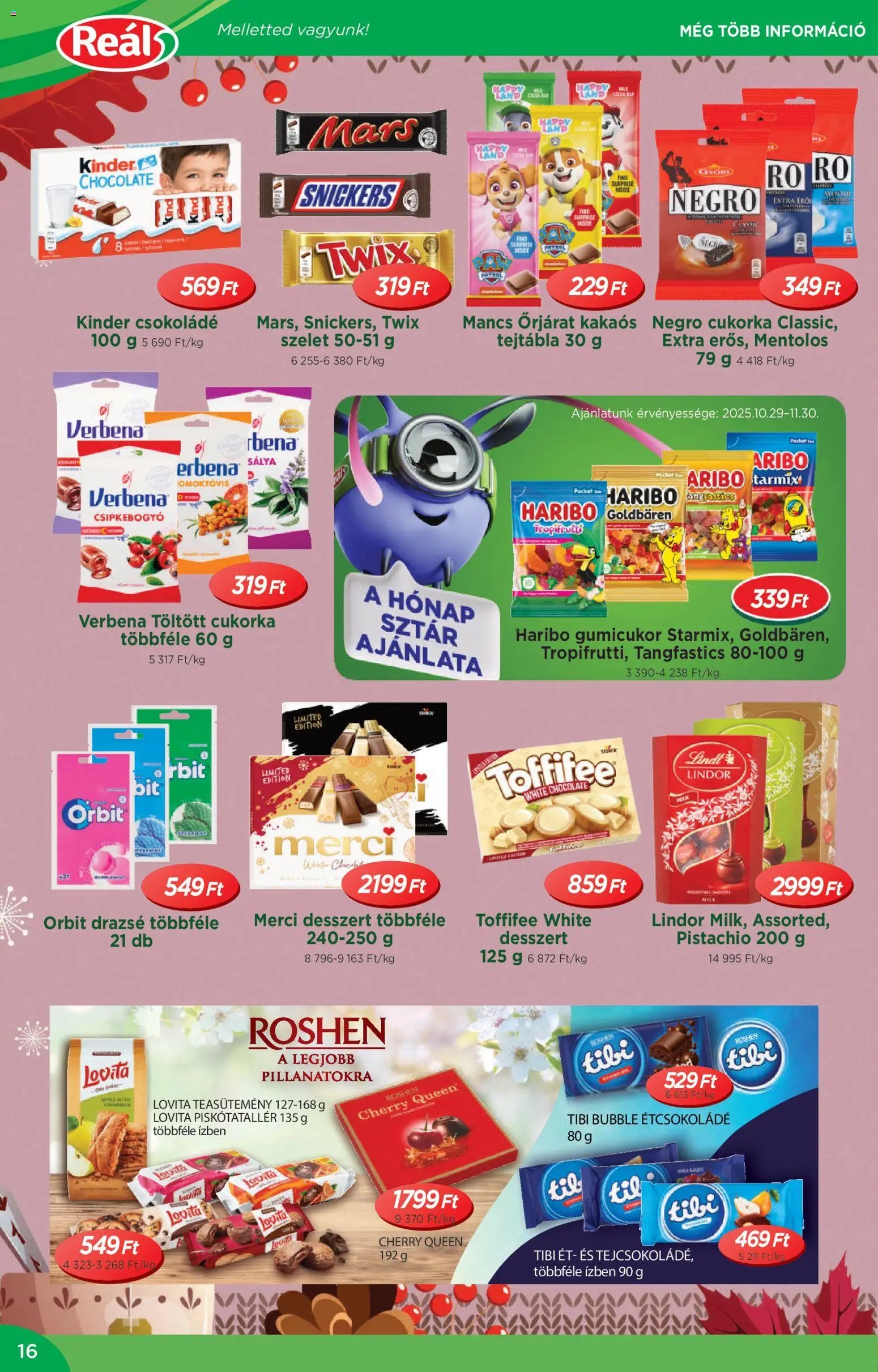 Reál újság 2025.10.29. Akciós újság Reál (2025-10-29 - 2025-11-09)