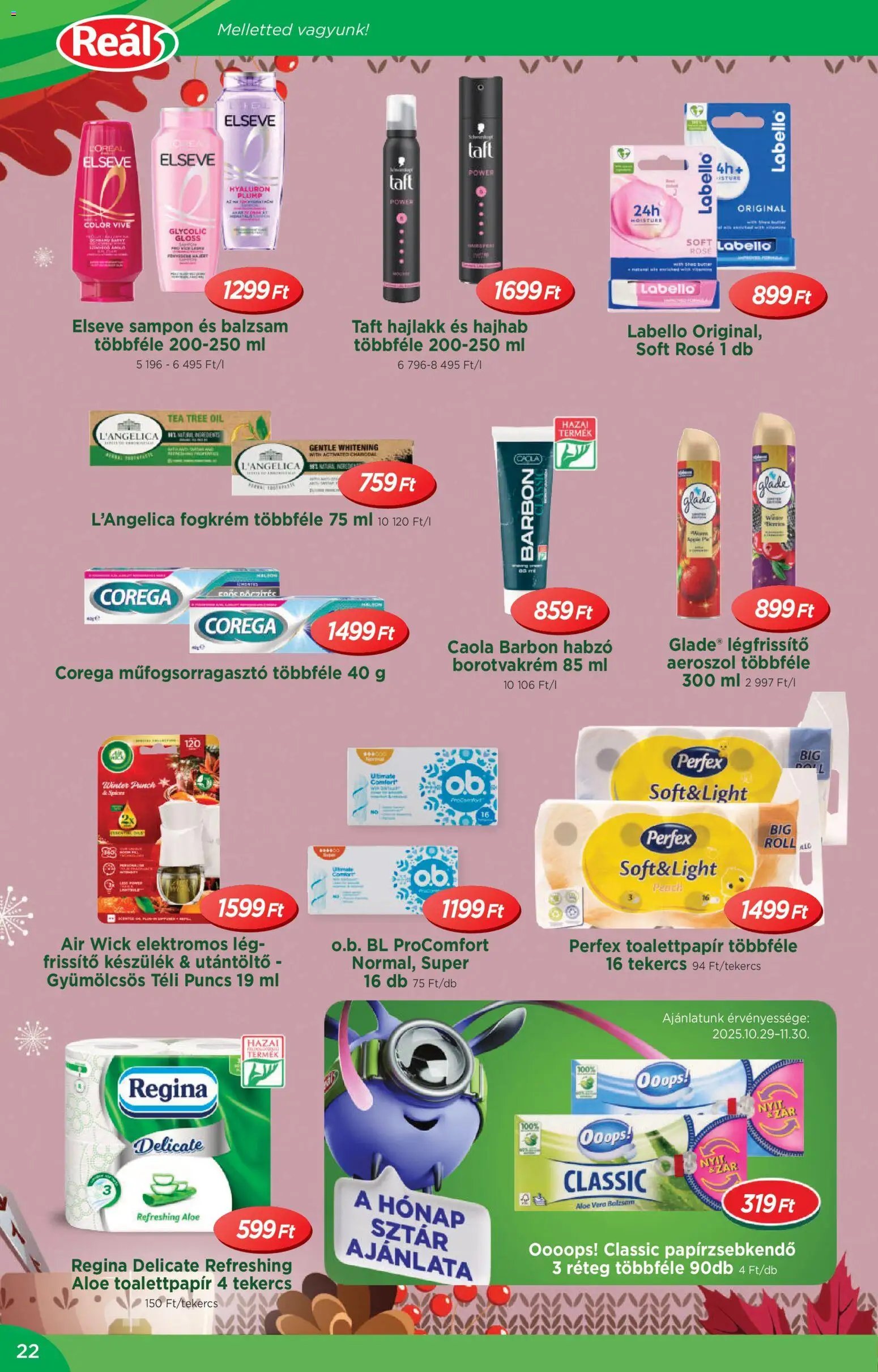 Reál újság 2025.10.29. Akciós újság Reál (2025-10-29 - 2025-11-09)