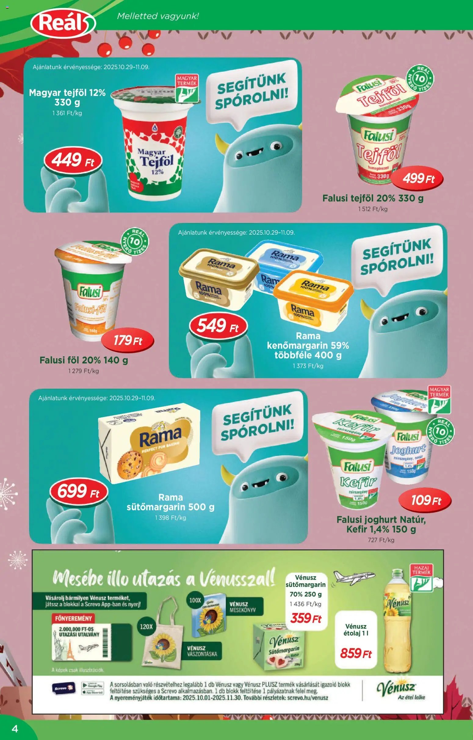 Reál újság 2025.10.29. Akciós újság Reál (2025-10-29 - 2025-11-09)