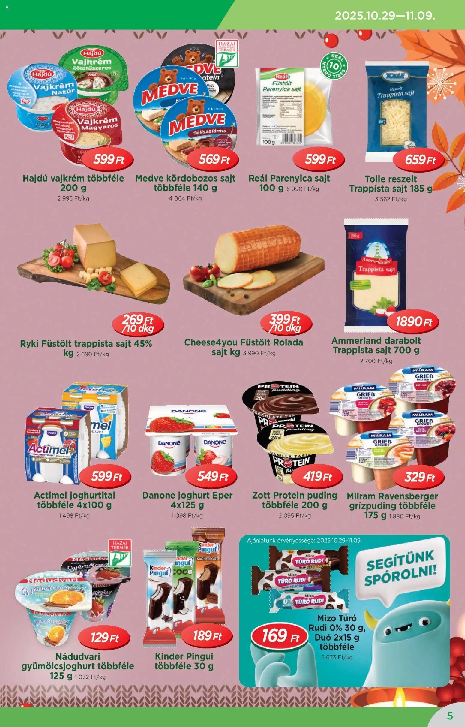 Reál újság 2025.10.29. Akciós újság Reál (2025-10-29 - 2025-11-09)