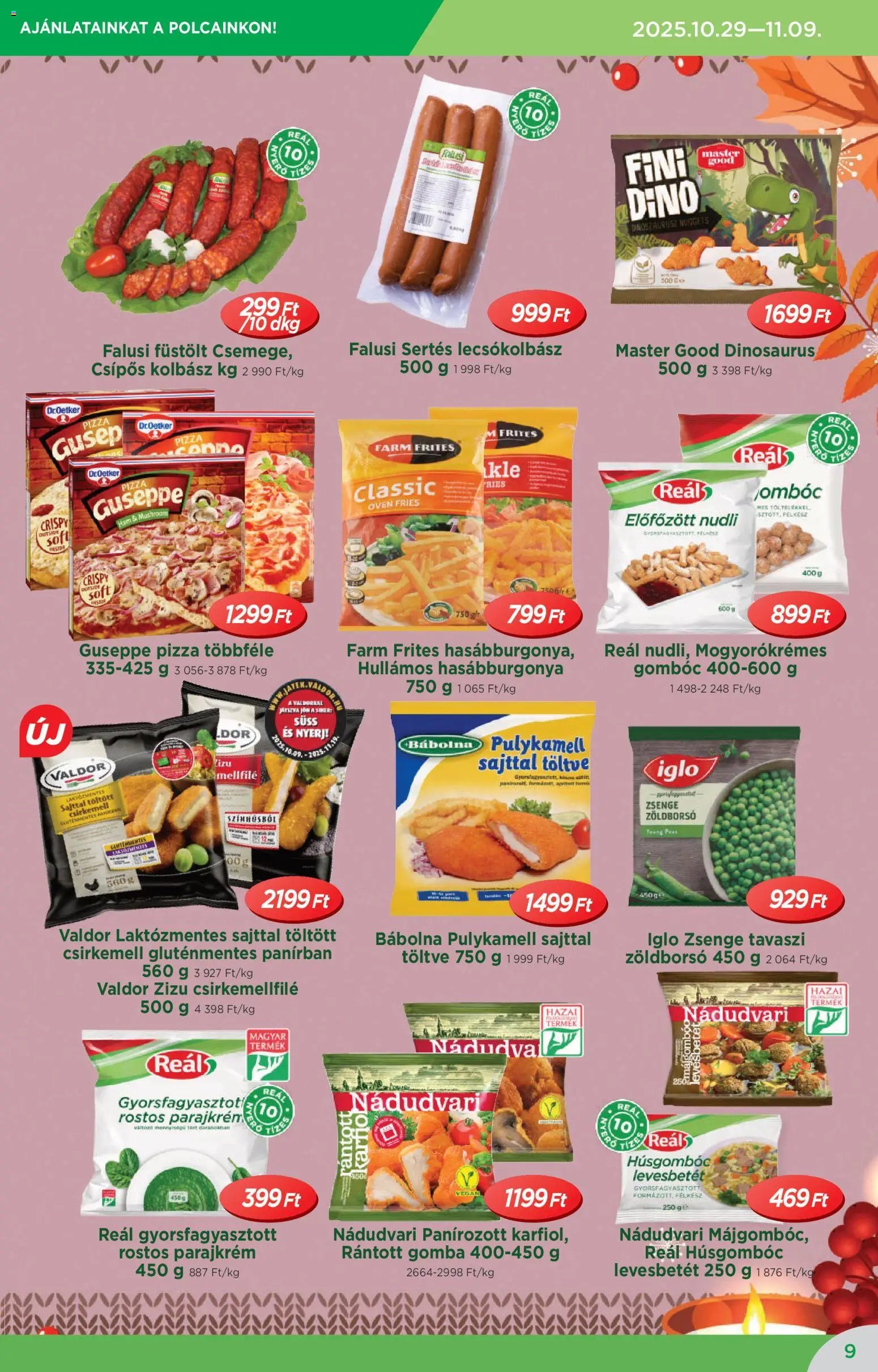 Reál újság 2025.10.29. Akciós újság Reál (2025-10-29 - 2025-11-09)