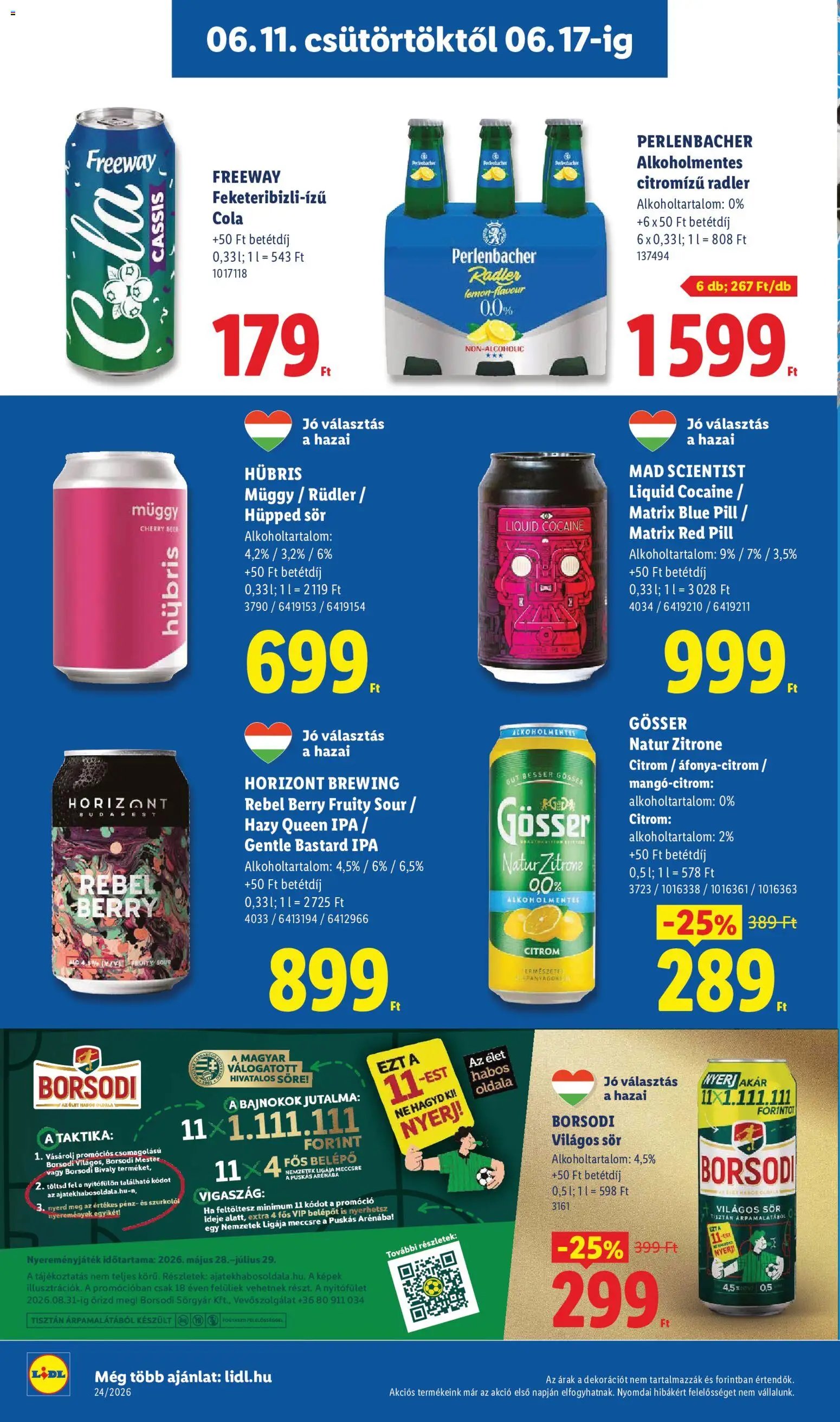 Lidl újság 2026.06.11. Lidl akciós újság
