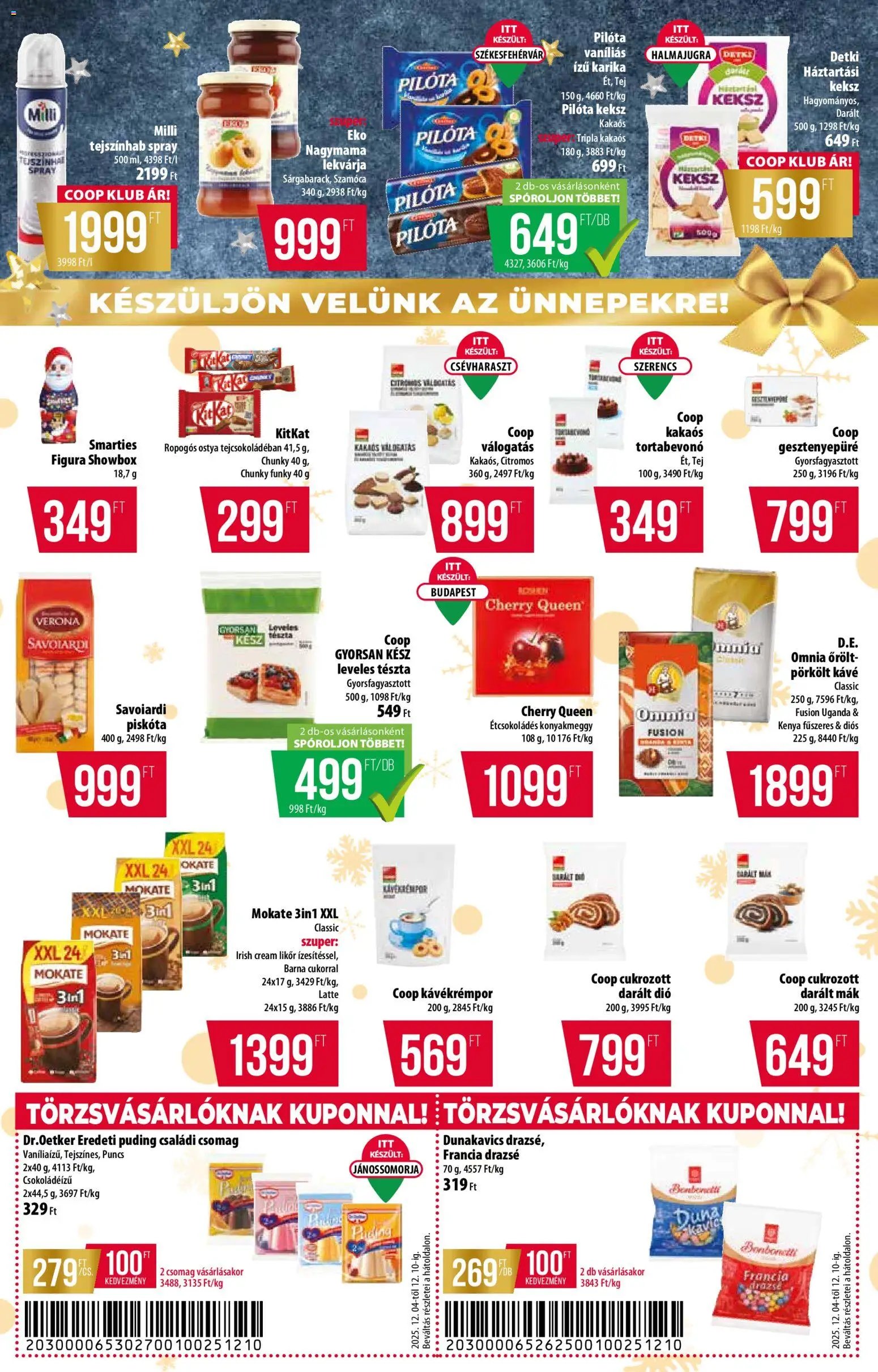 COOP újság 2025.12.04. Akciós újság COOP (2025-12-04 - 2025-12-10)
