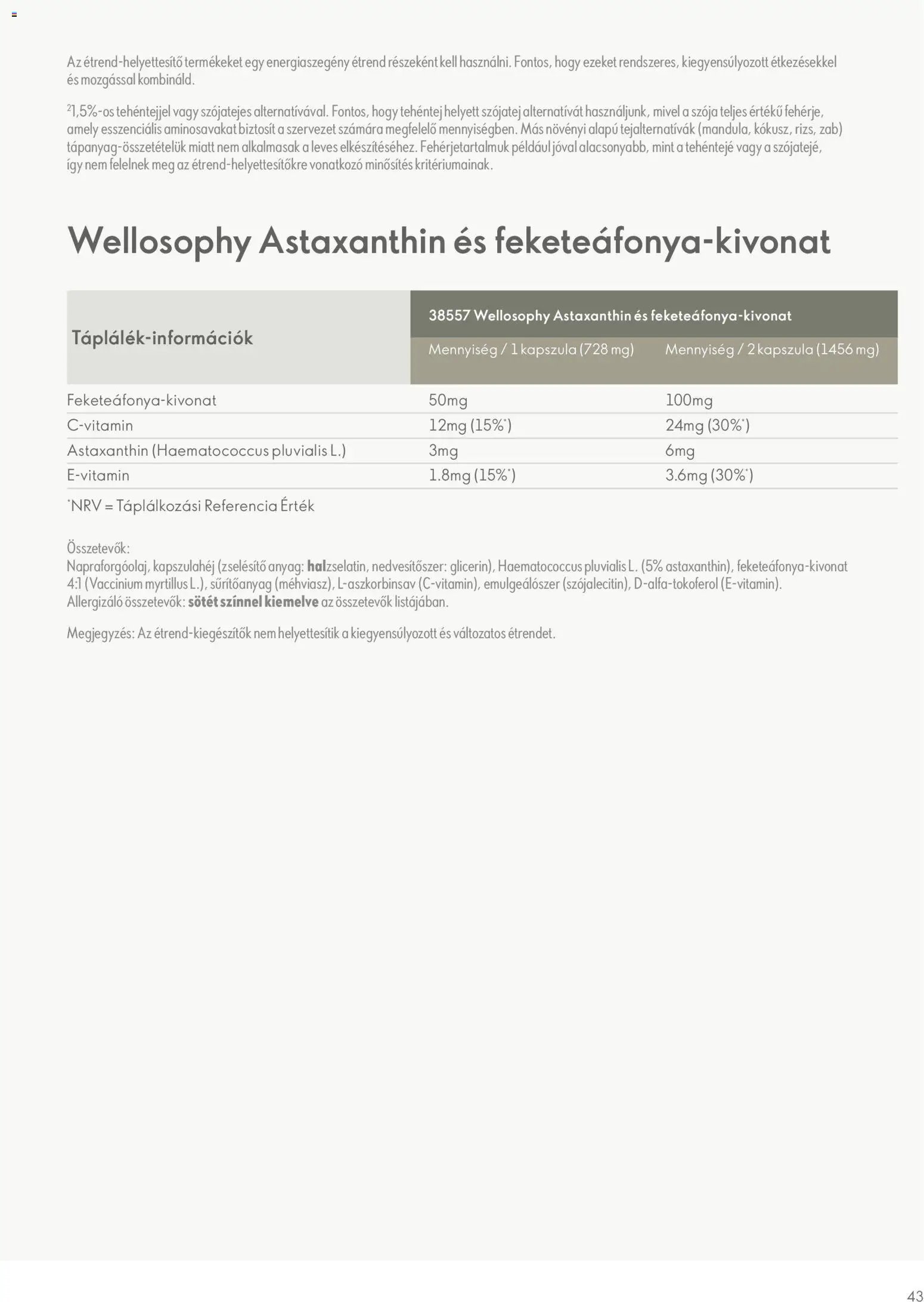 Oriflame újság 2026.01.02. Katalógus Oriflame Wellosophy Termékkatalógus (2026-01-02)