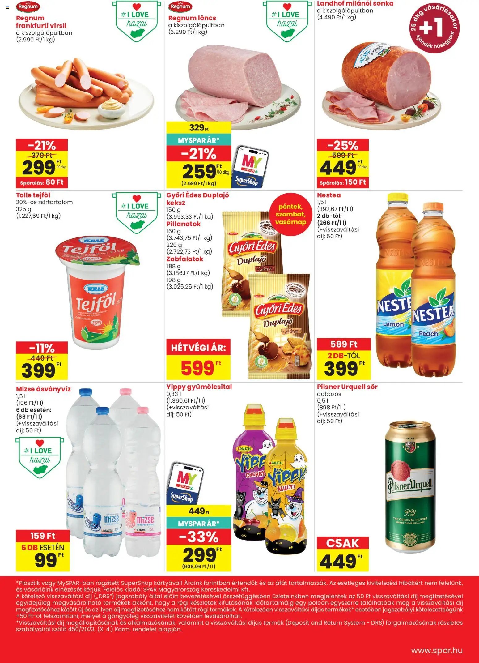 Spar Market akciós újság Zalalovő 2026.10.15. - lapozható formában szórólap ✳️