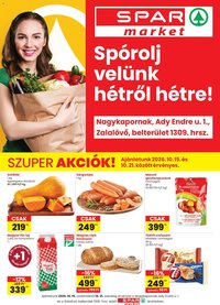 Spar Market akciós újság Zalalovő 2026.10.15. - lapozható formában szórólap ✳️