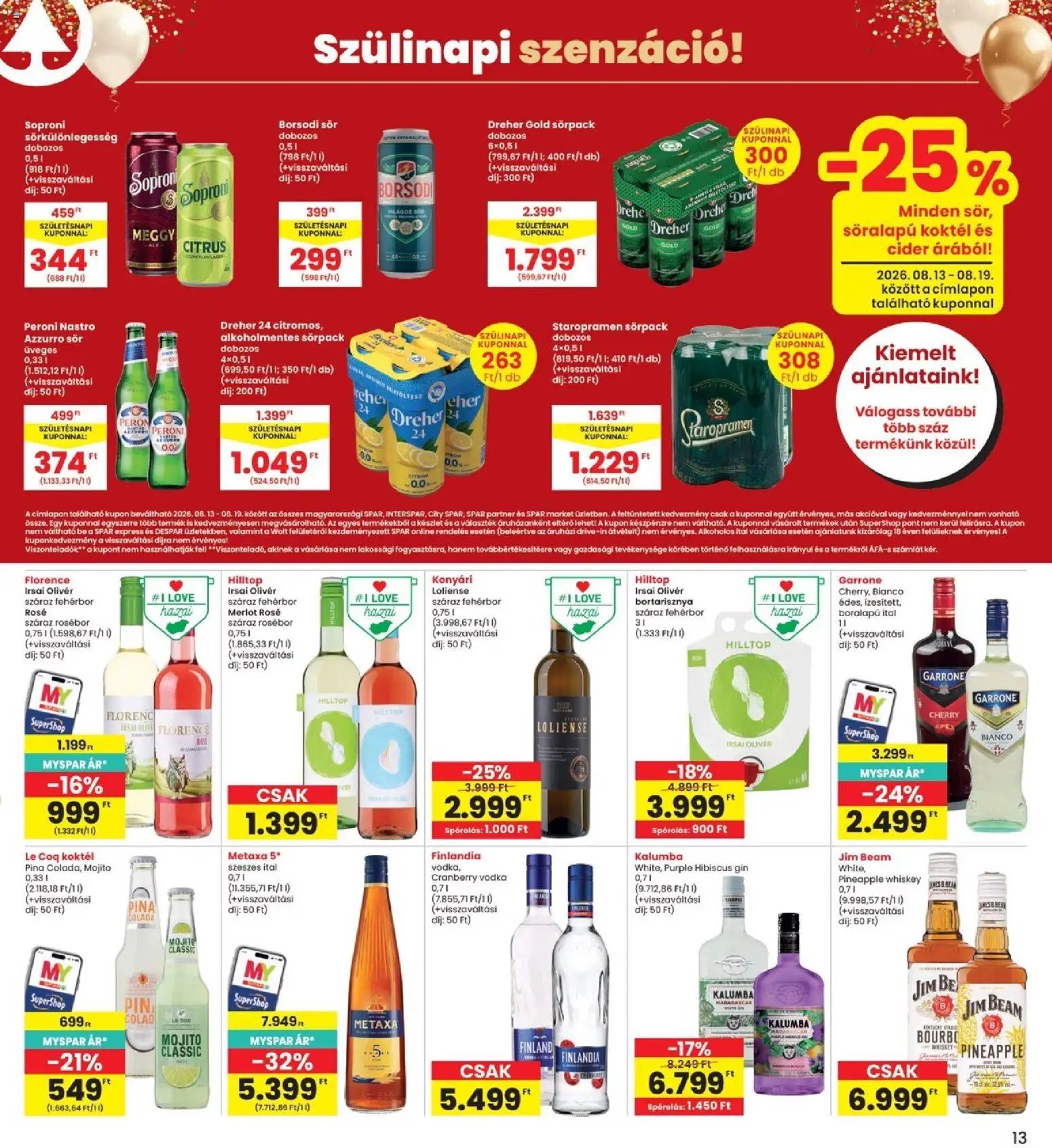 Interspar újság 2026.08.13. Interspar akciós újság