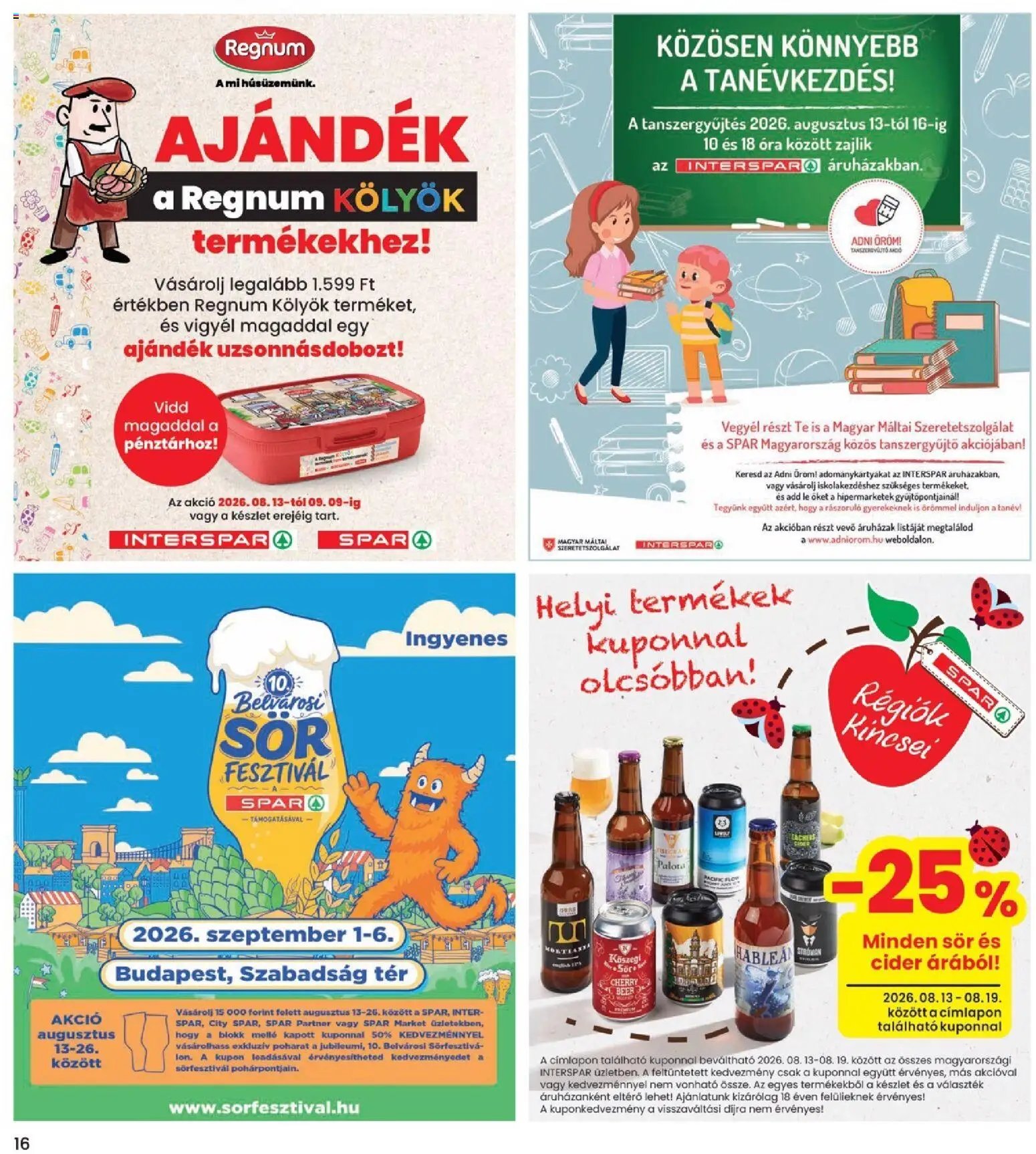Interspar újság 2026.08.13. Interspar akciós újság