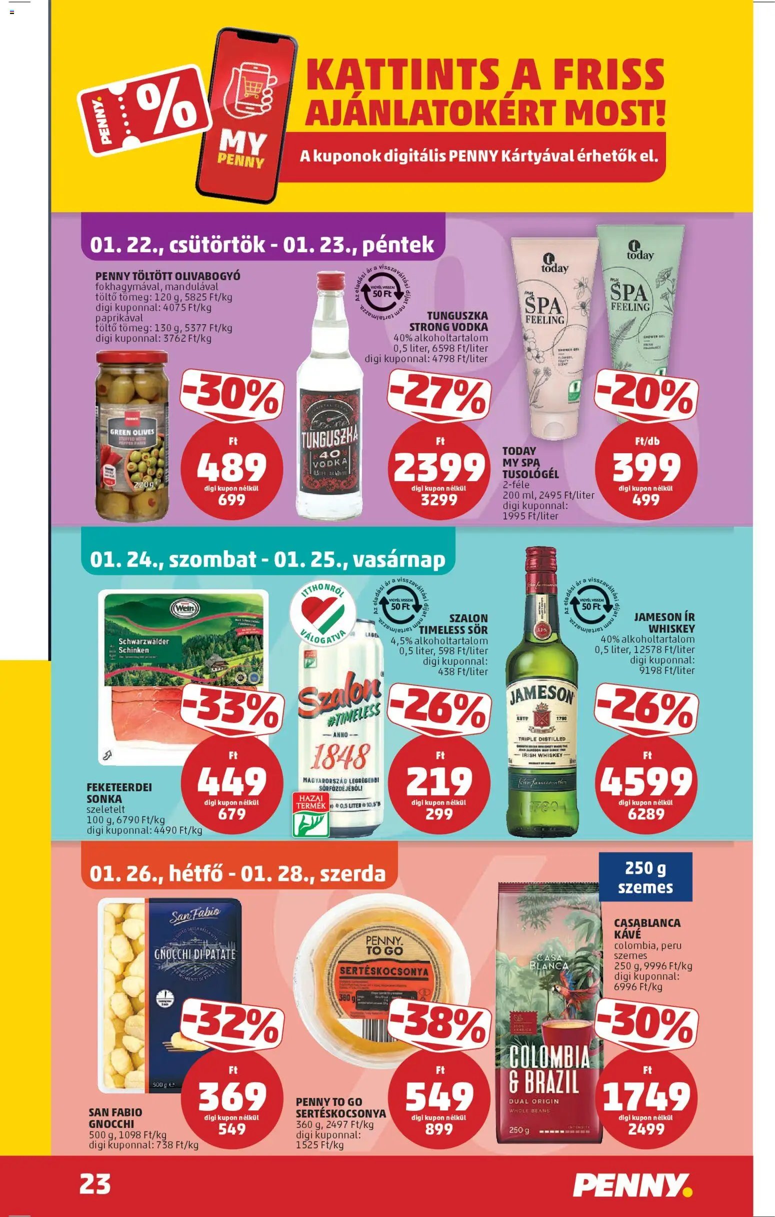 PENNY újság 2026.01.22. Akciós újság PENNY (2026-01-22 - 2026-01-28)
