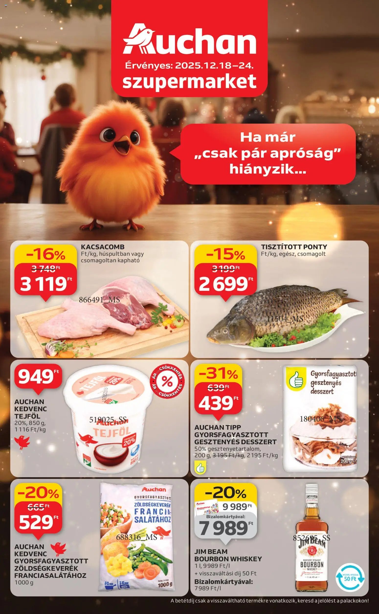 Auchan újság 2025.12.18. Szupermarket akciós újság (2025-12-18 - 2025-12-24)