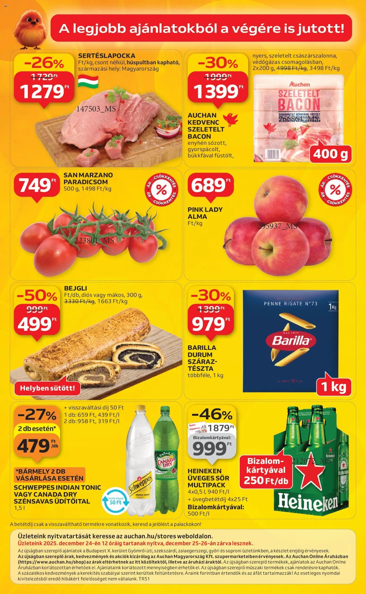 Auchan újság 2025.12.18. Szupermarket akciós újság (2025-12-18 - 2025-12-24)