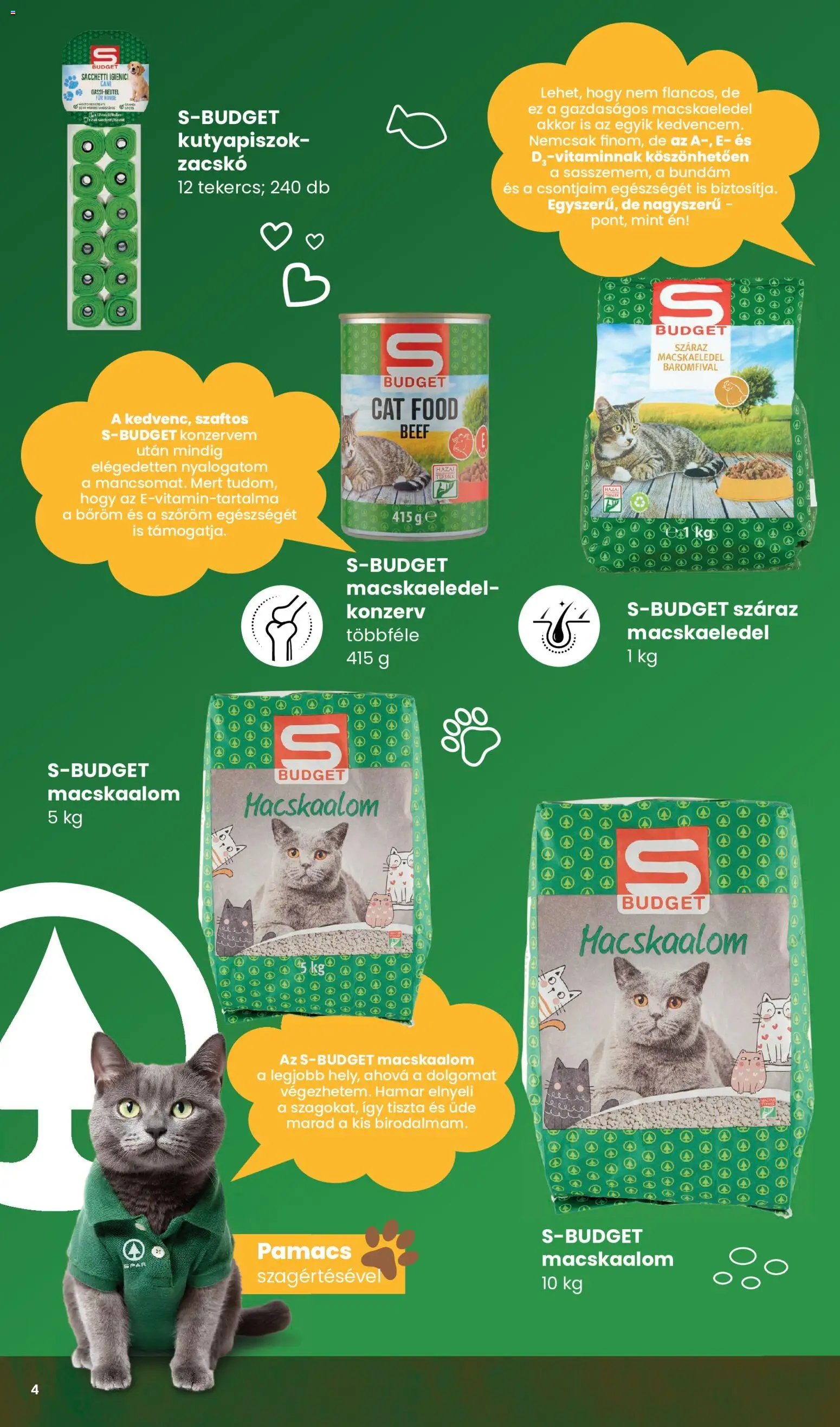 Spar újság 2026.09.01. Spar Állateledel katalógus
