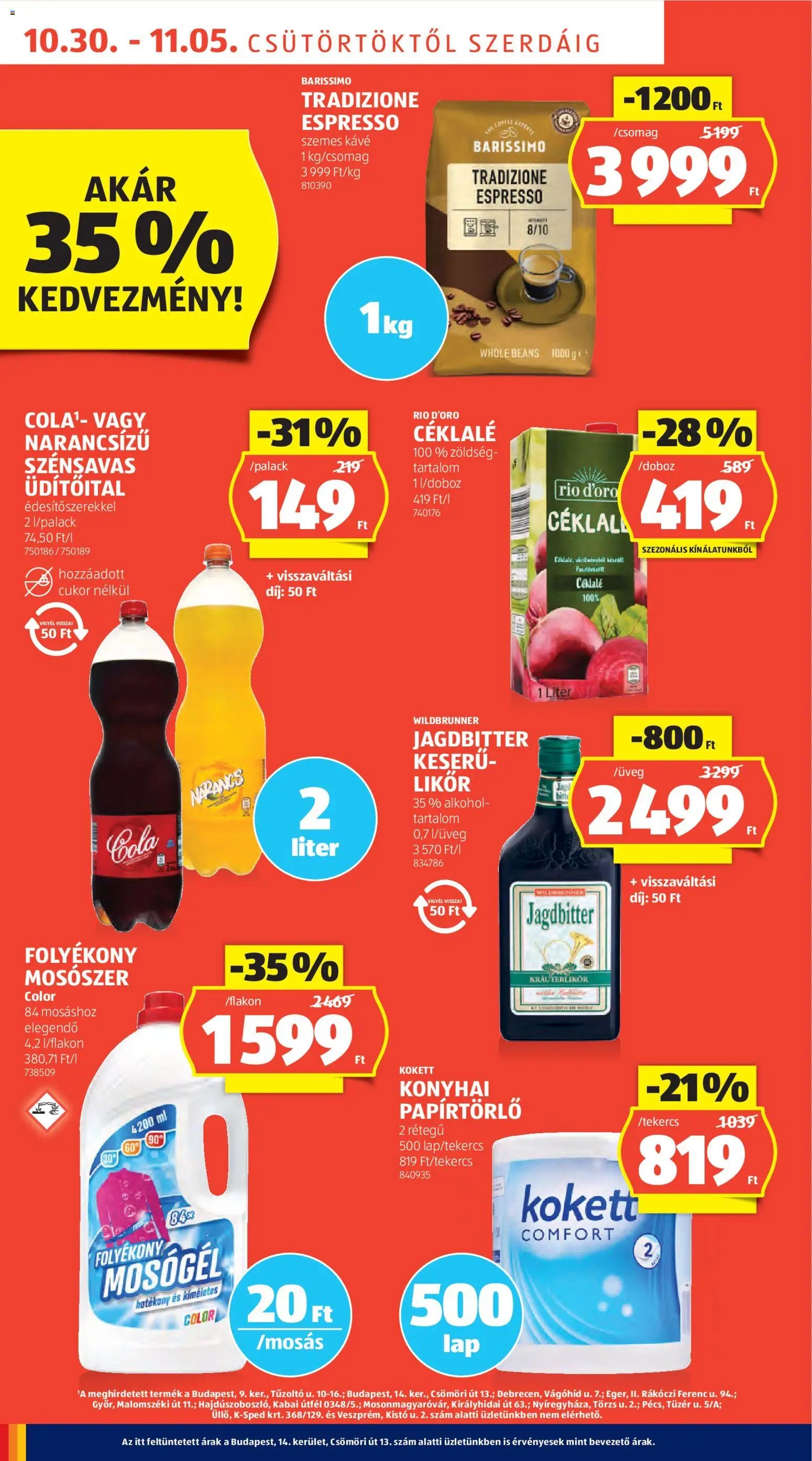 Aldi újság 2025.10.30. Akciós újság Aldi (2025-10-30 - 2025-11-05)