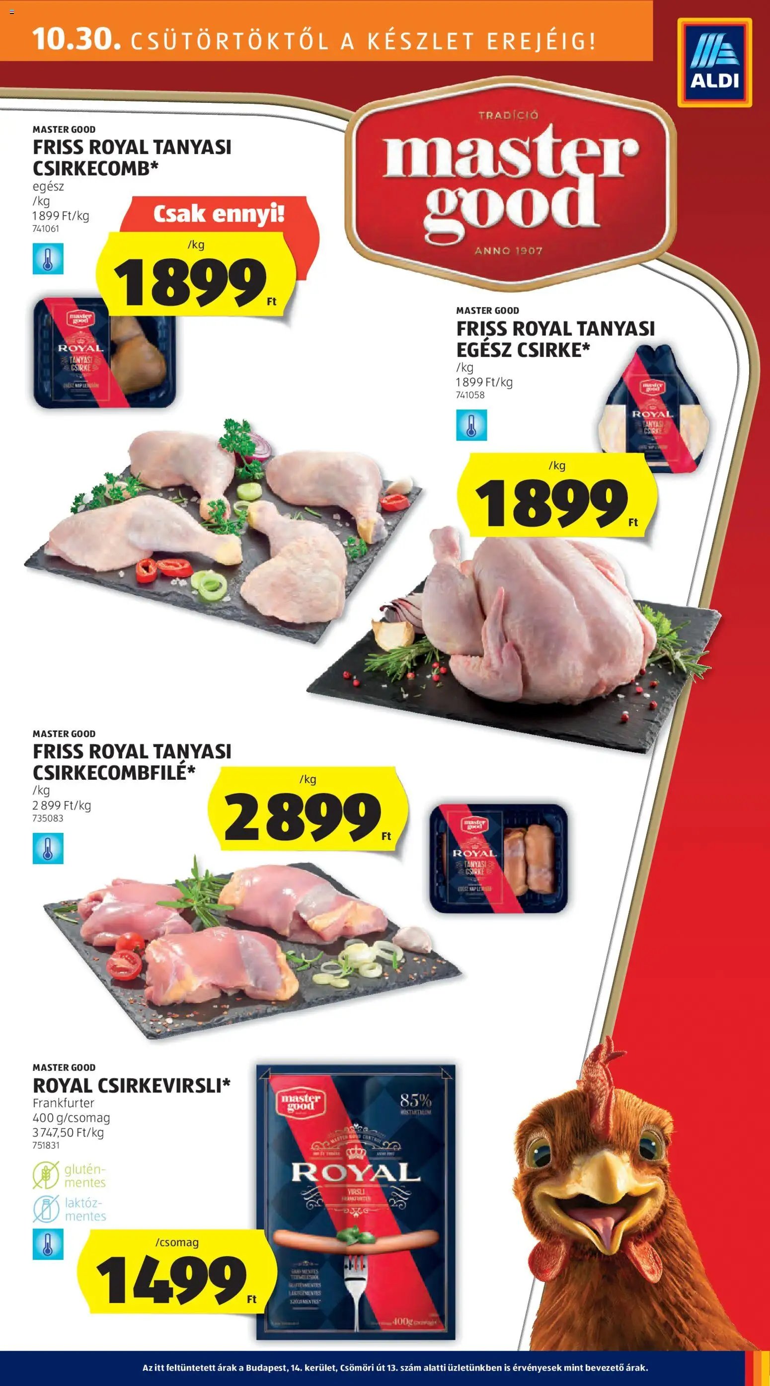 Aldi újság 2025.10.30. Akciós újság Aldi (2025-10-30 - 2025-11-05)