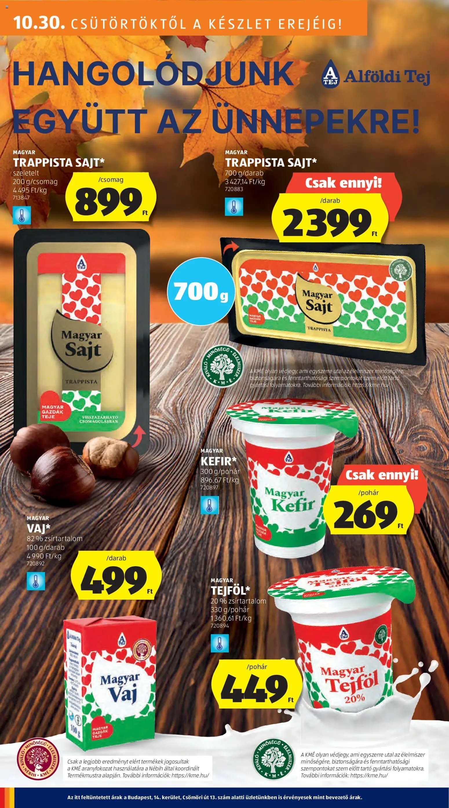 Aldi újság 2025.10.30. Akciós újság Aldi (2025-10-30 - 2025-11-05)