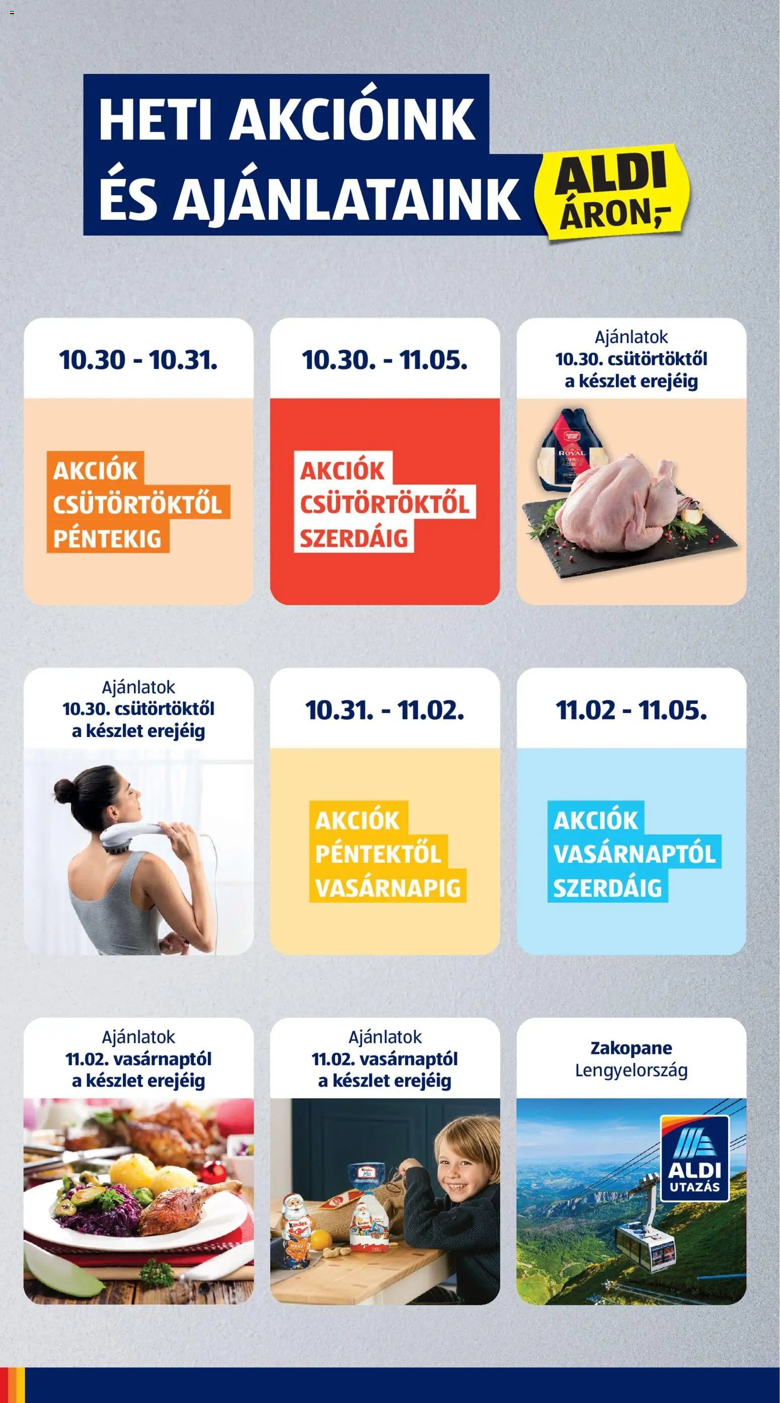 Aldi újság 2025.10.30. Akciós újság Aldi (2025-10-30 - 2025-11-05)