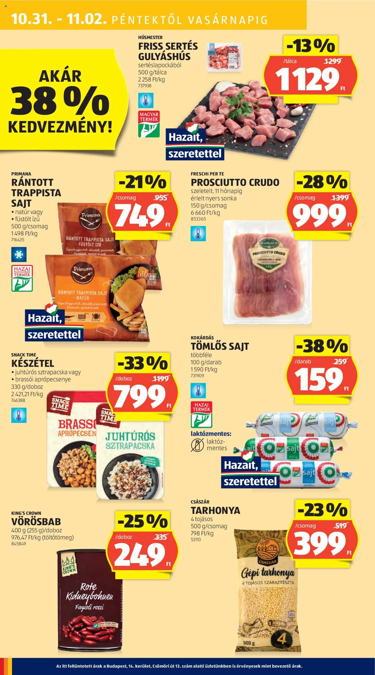 Aldi újság 2025.10.30. Akciós újság Aldi (2025-10-30 - 2025-11-05)