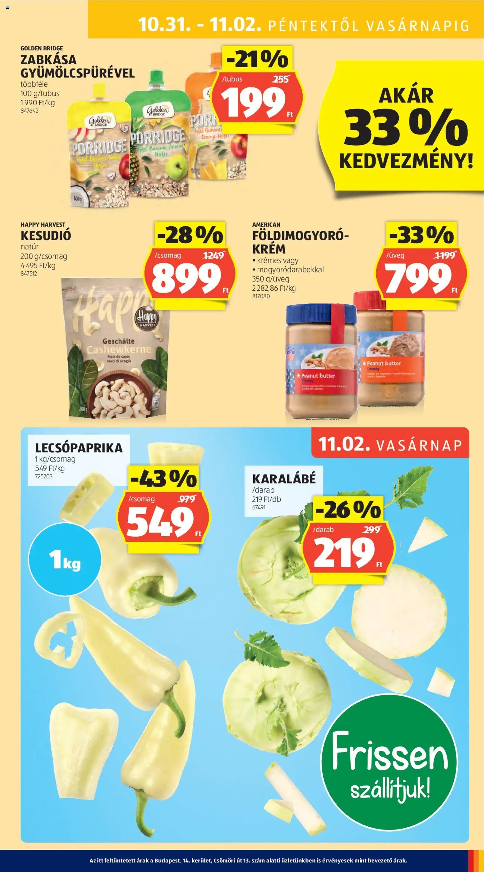 Aldi újság 2025.10.30. Akciós újság Aldi (2025-10-30 - 2025-11-05)