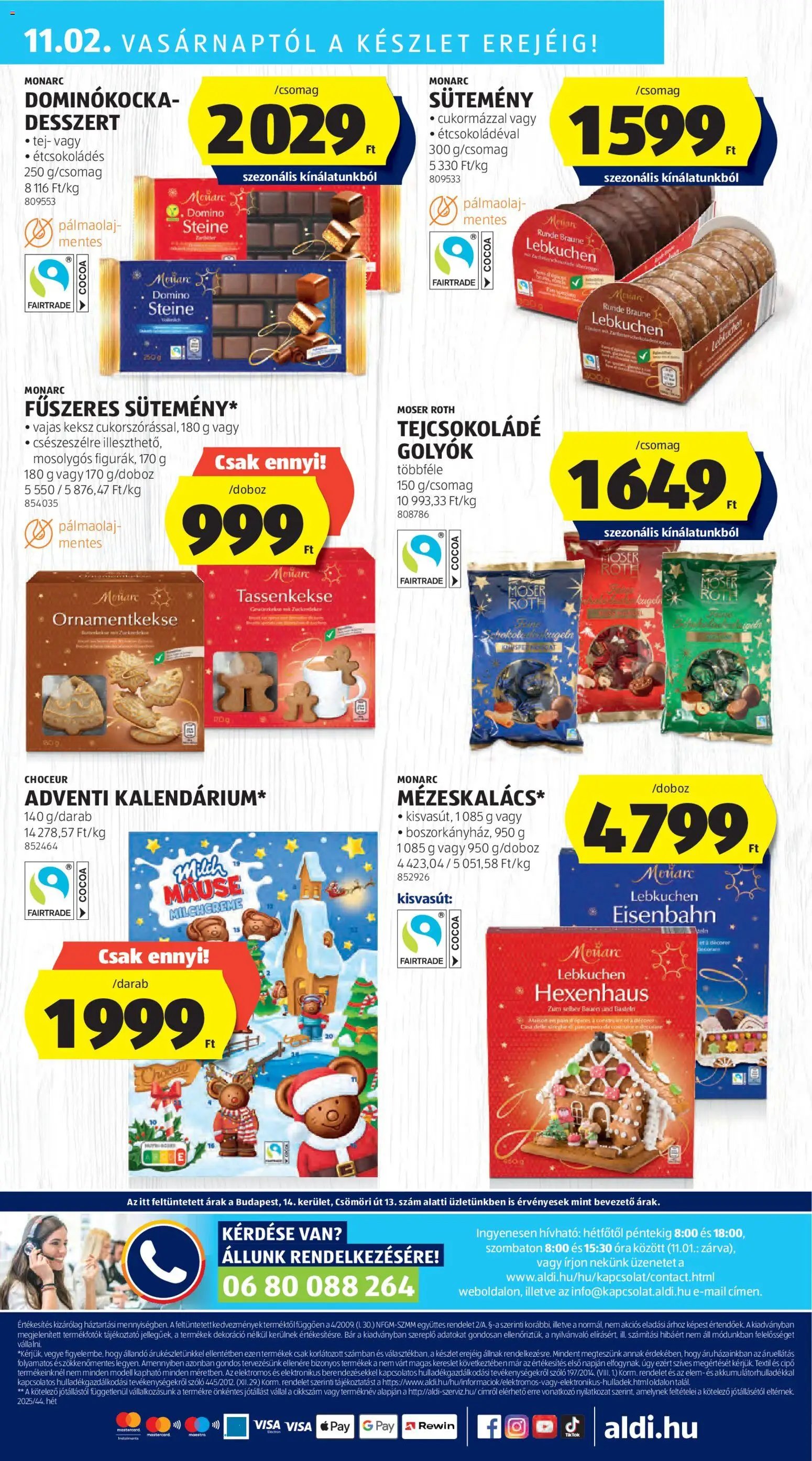 Aldi újság 2025.10.30. Akciós újság Aldi (2025-10-30 - 2025-11-05)