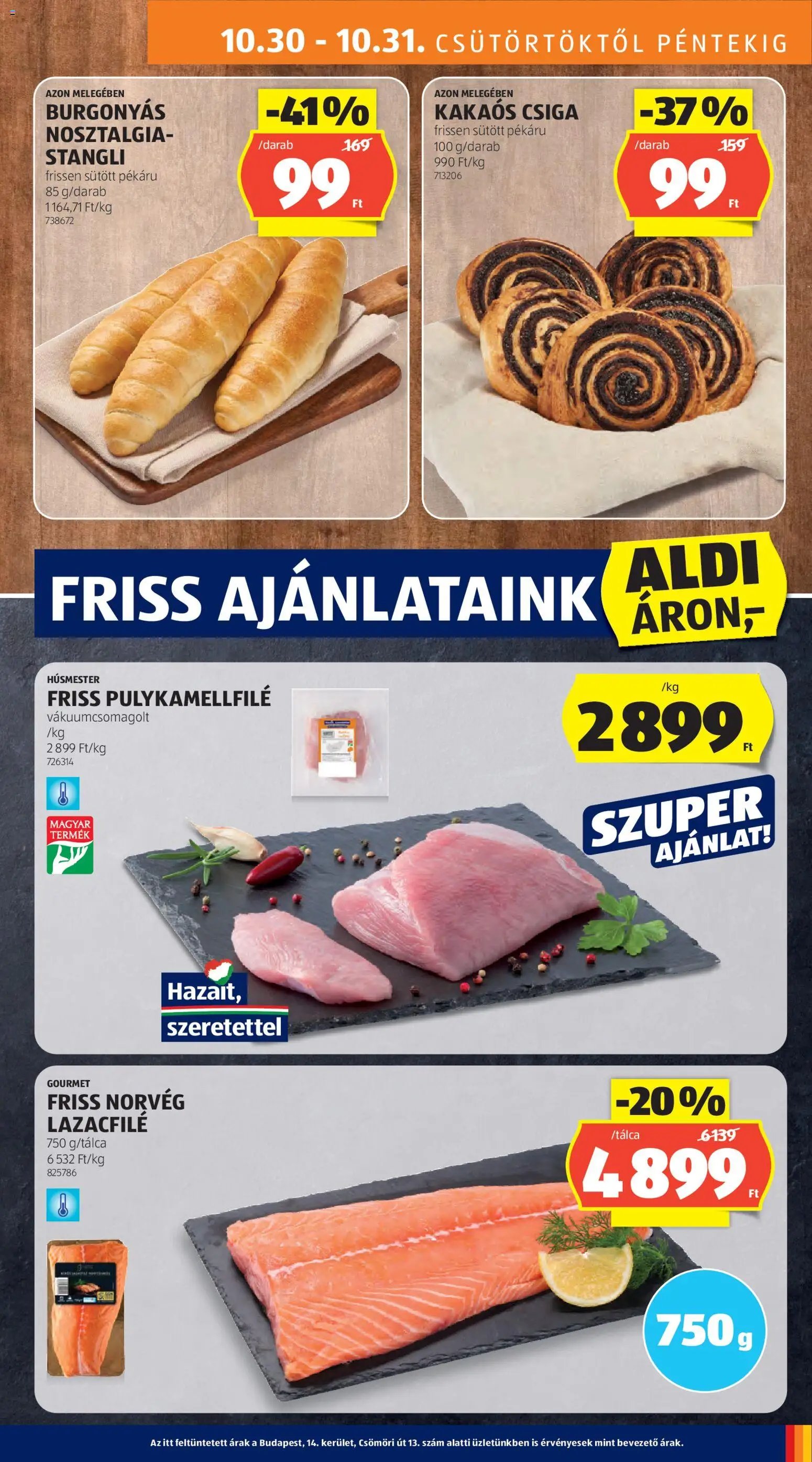 Aldi újság 2025.10.30. Akciós újság Aldi (2025-10-30 - 2025-11-05)