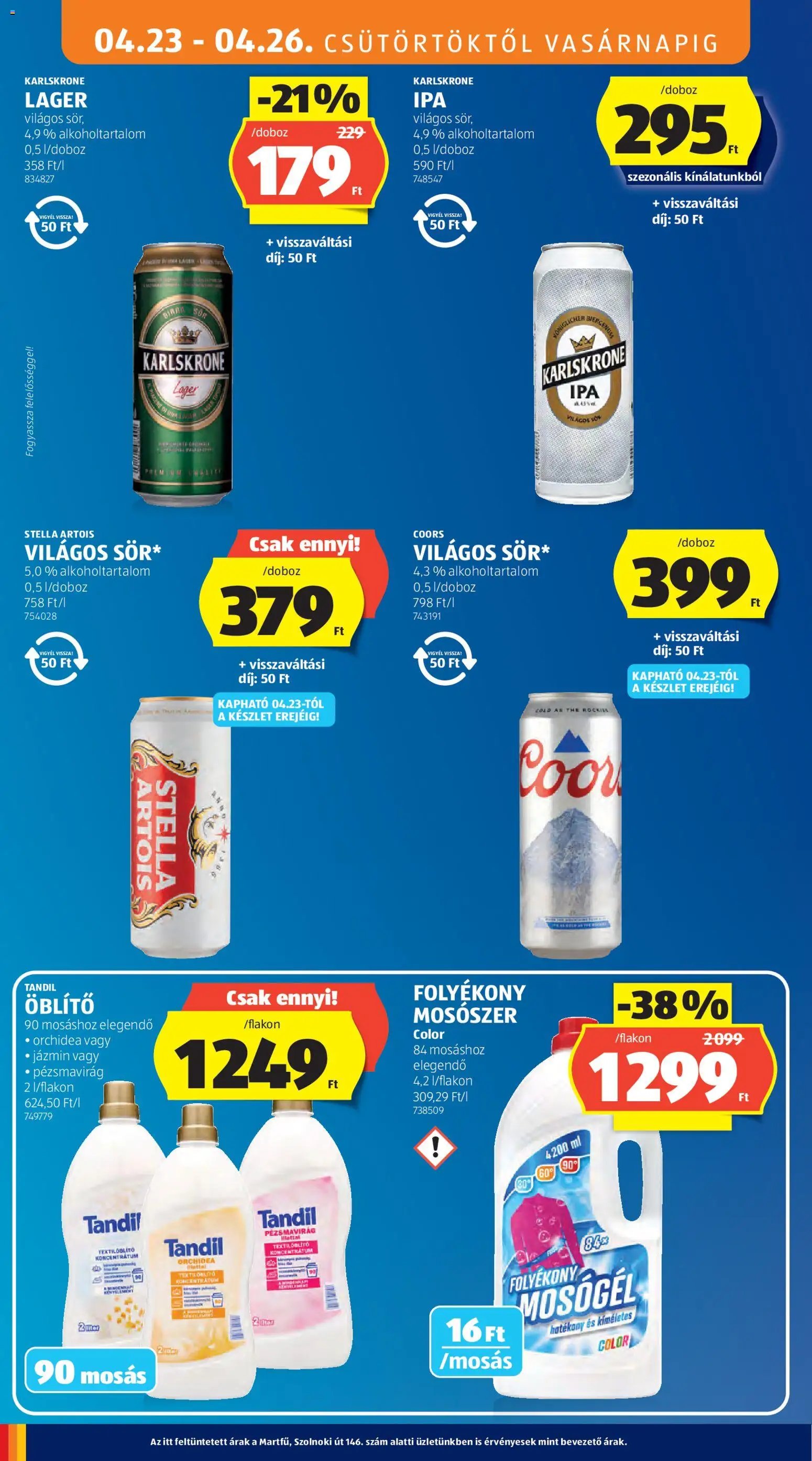 Aldi újság 2026.04.23. Aldi akciós újság (2026-04-23 - 2026-04-29)