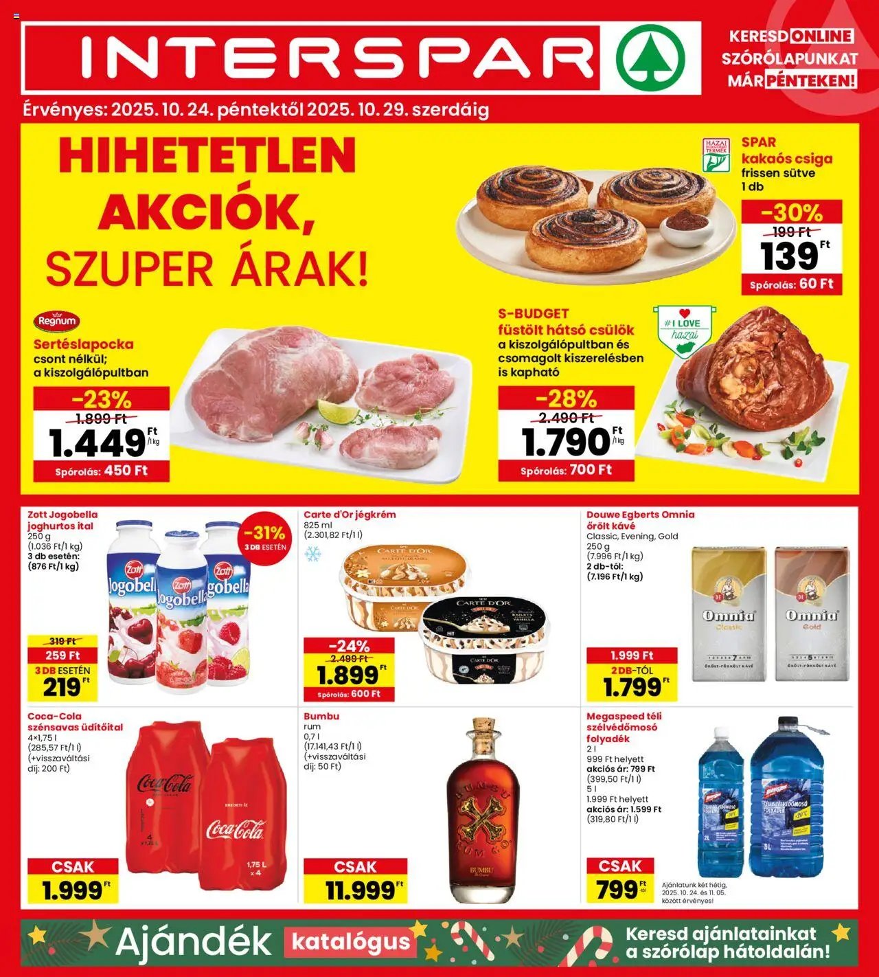 Interspar újság 2025.10.24. Akciós újság Interspar (2025-10-24 - 2025-10-29)