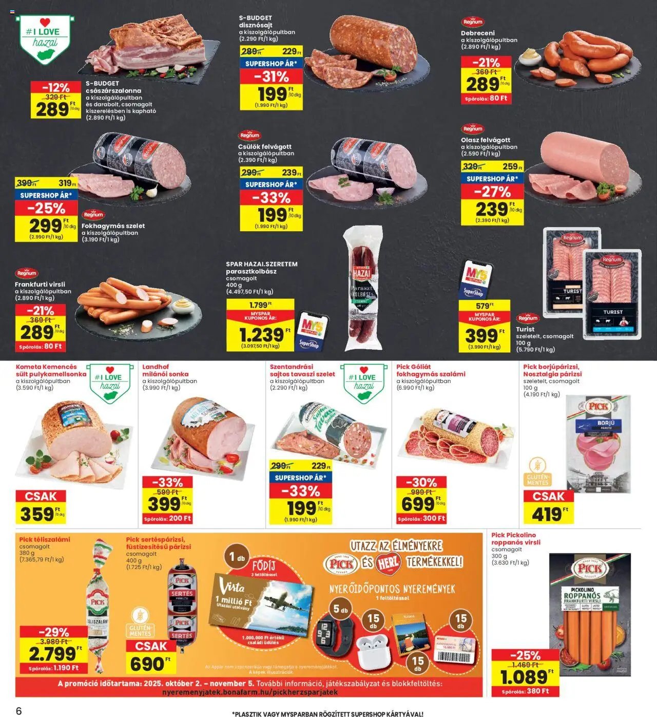 Interspar újság 2025.10.24. Akciós újság Interspar (2025-10-24 - 2025-10-29)