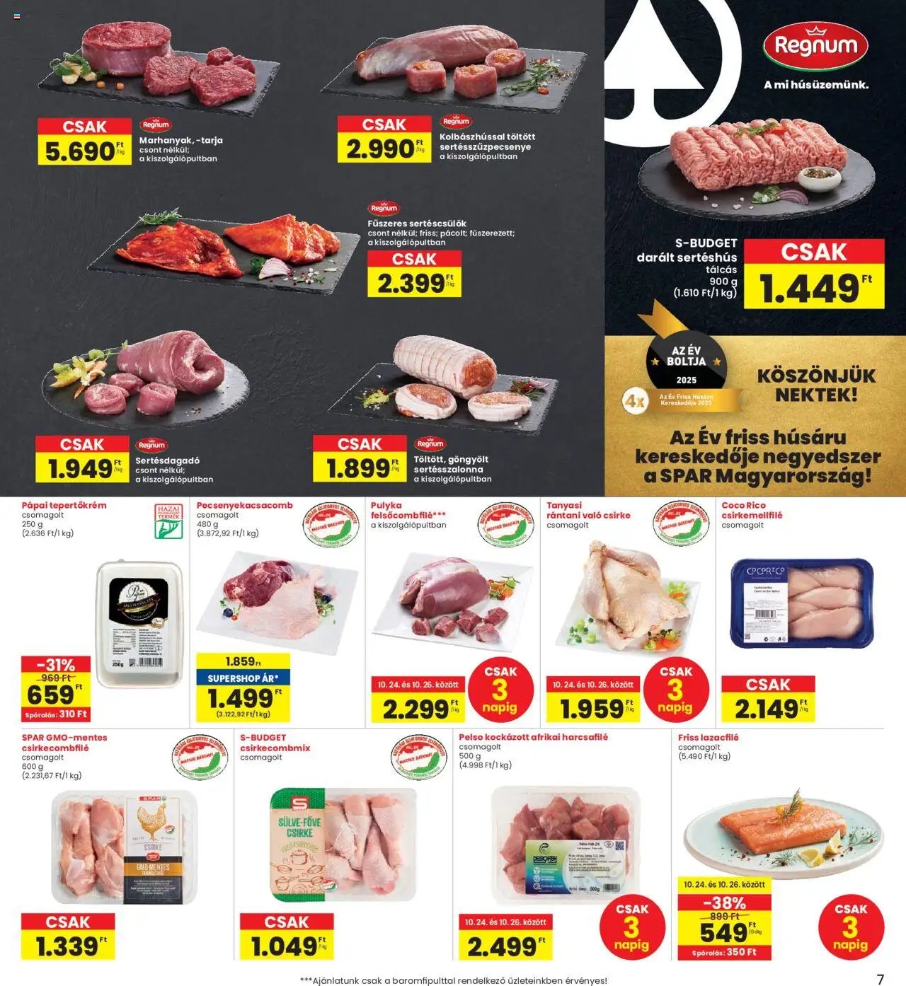 Interspar újság 2025.10.24. Akciós újság Interspar (2025-10-24 - 2025-10-29)